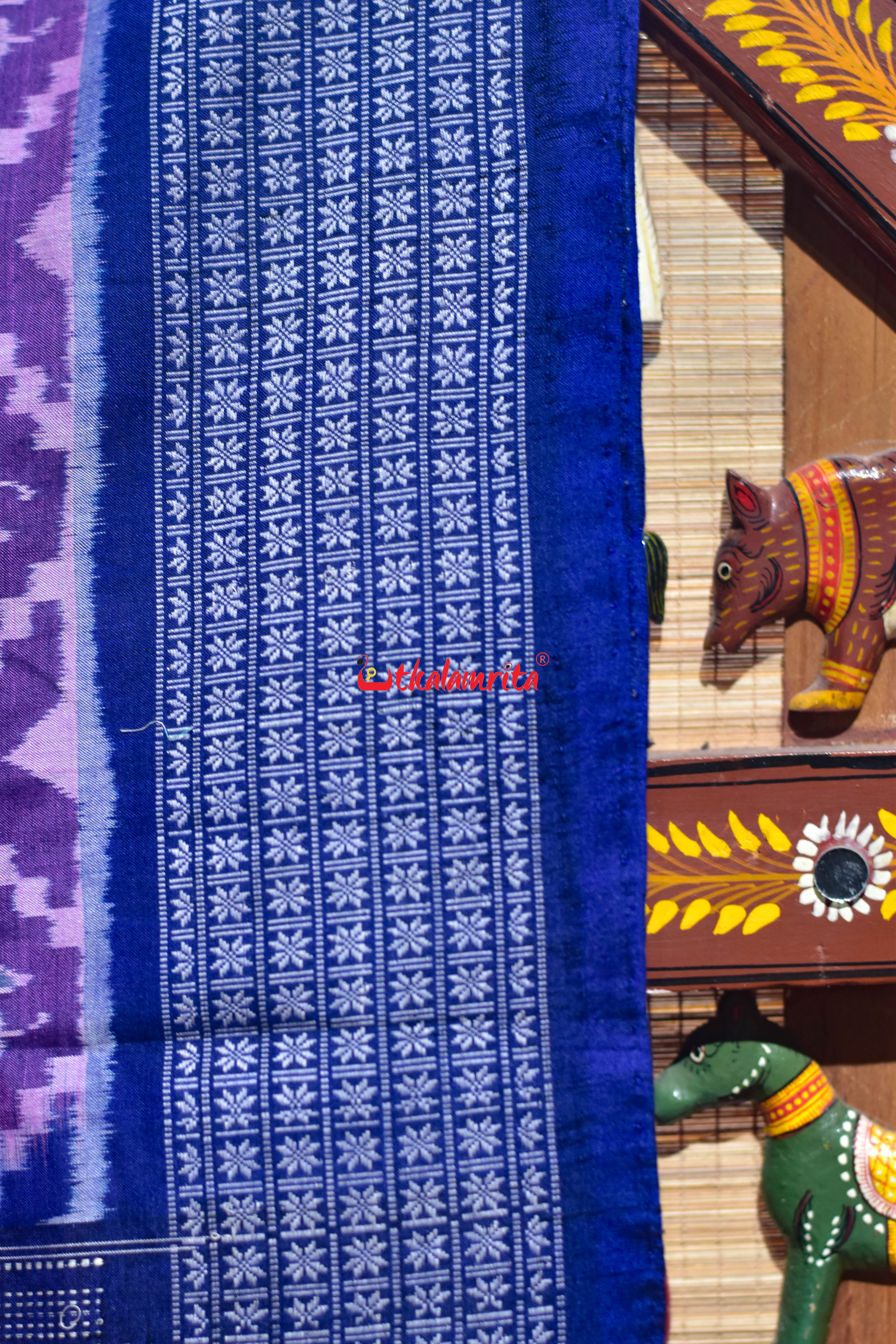 Minty Jamun Kothi Sankha Padma Sambalpuri Cotton Saree
