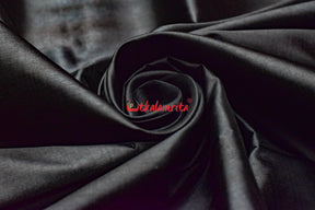 Black with Kumbha Border Khandua Silk (Fabric)