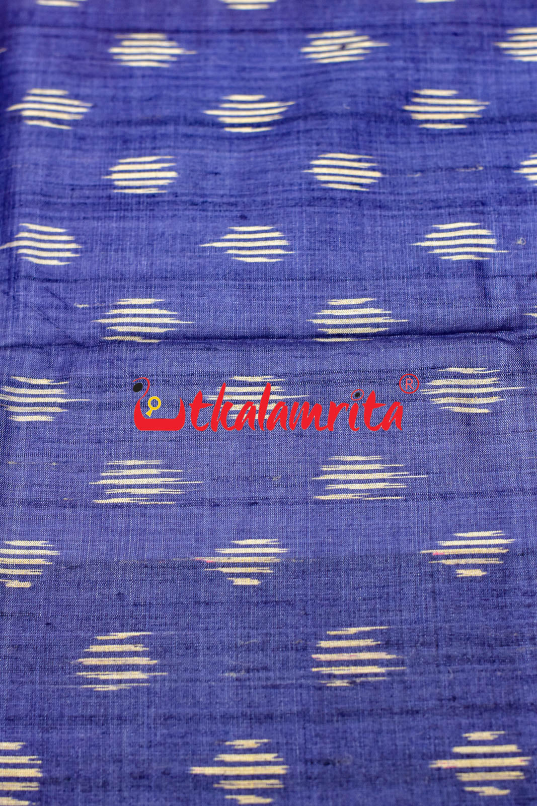 Navy Blue Body Ikat Gopalpur Tussar (Fabric)