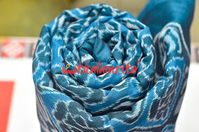 Blue Flower Bandha Cotton (Fabric)