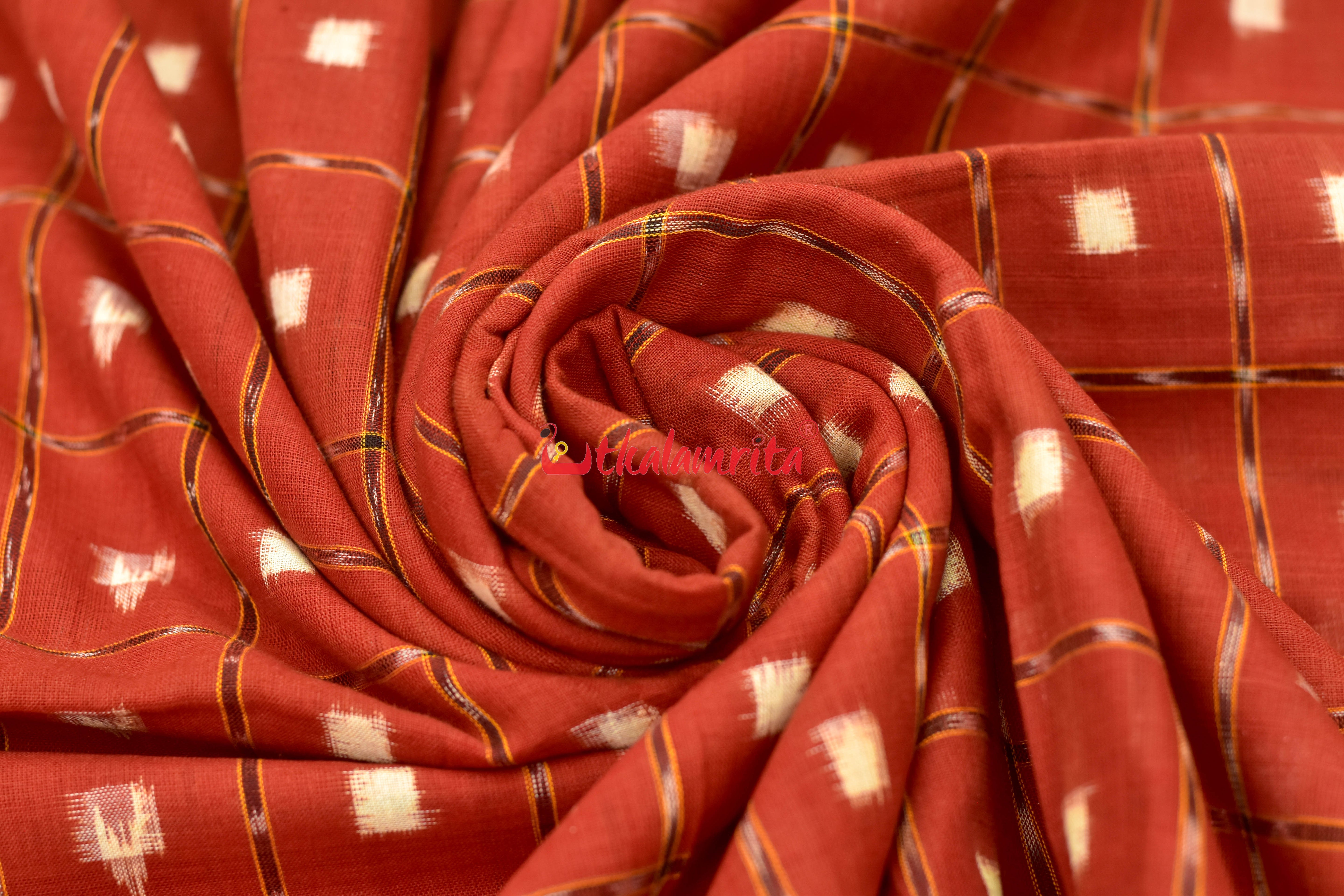 Rust Brown Tipa Pasapali (Fabric)