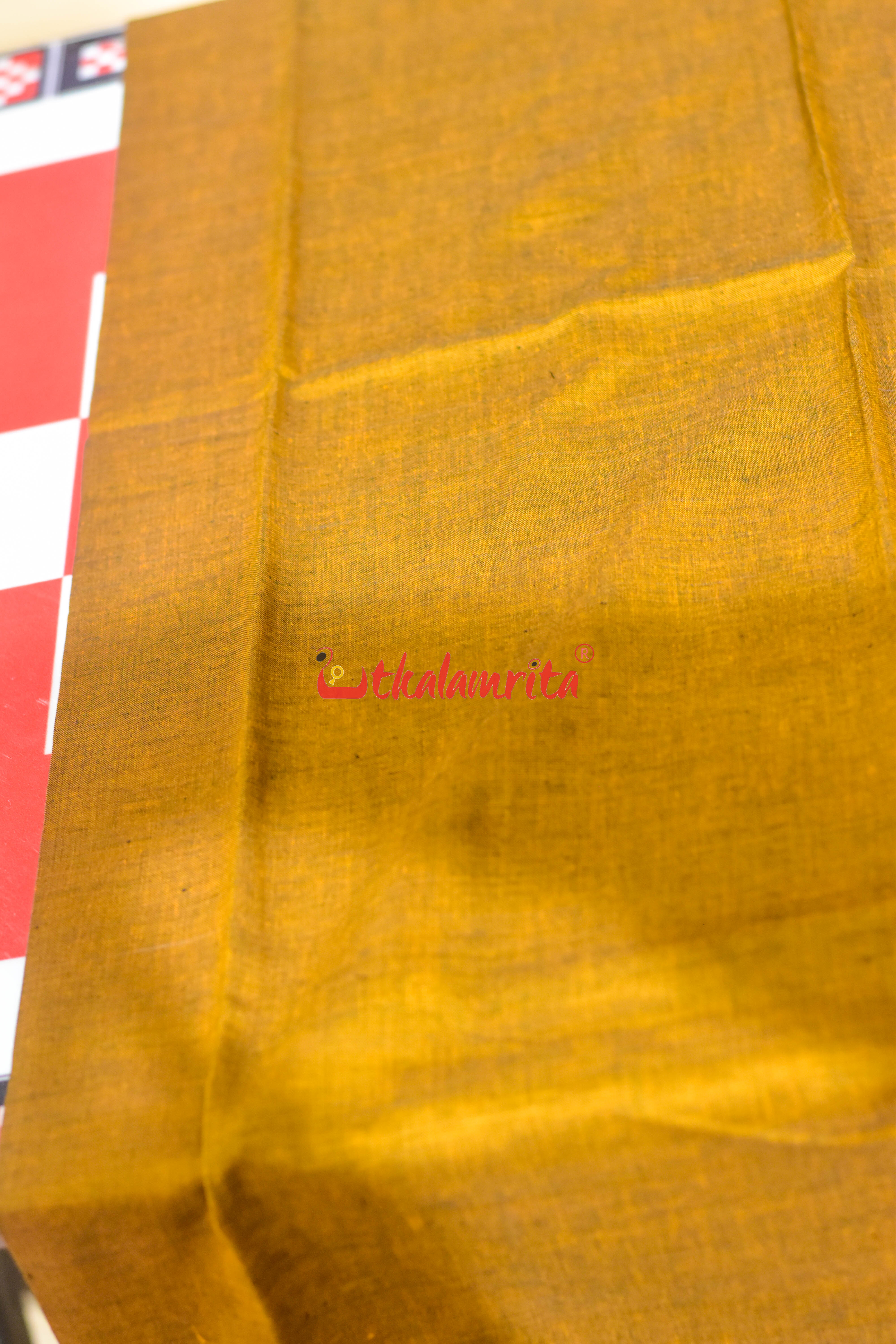 Black Golden Big Flower Bandha Cotton Dress Set