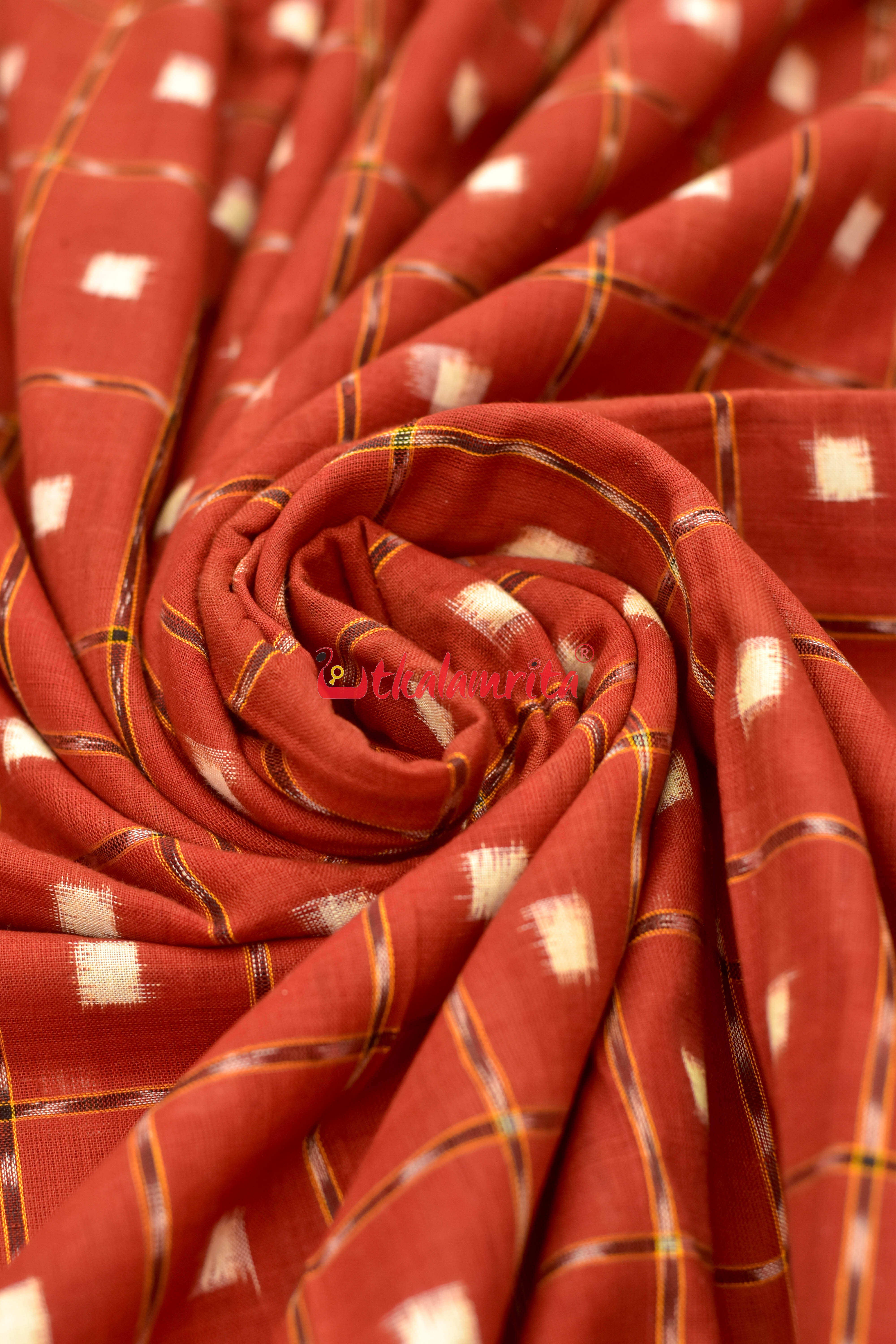 Rust Brown Tipa Pasapali (Fabric)