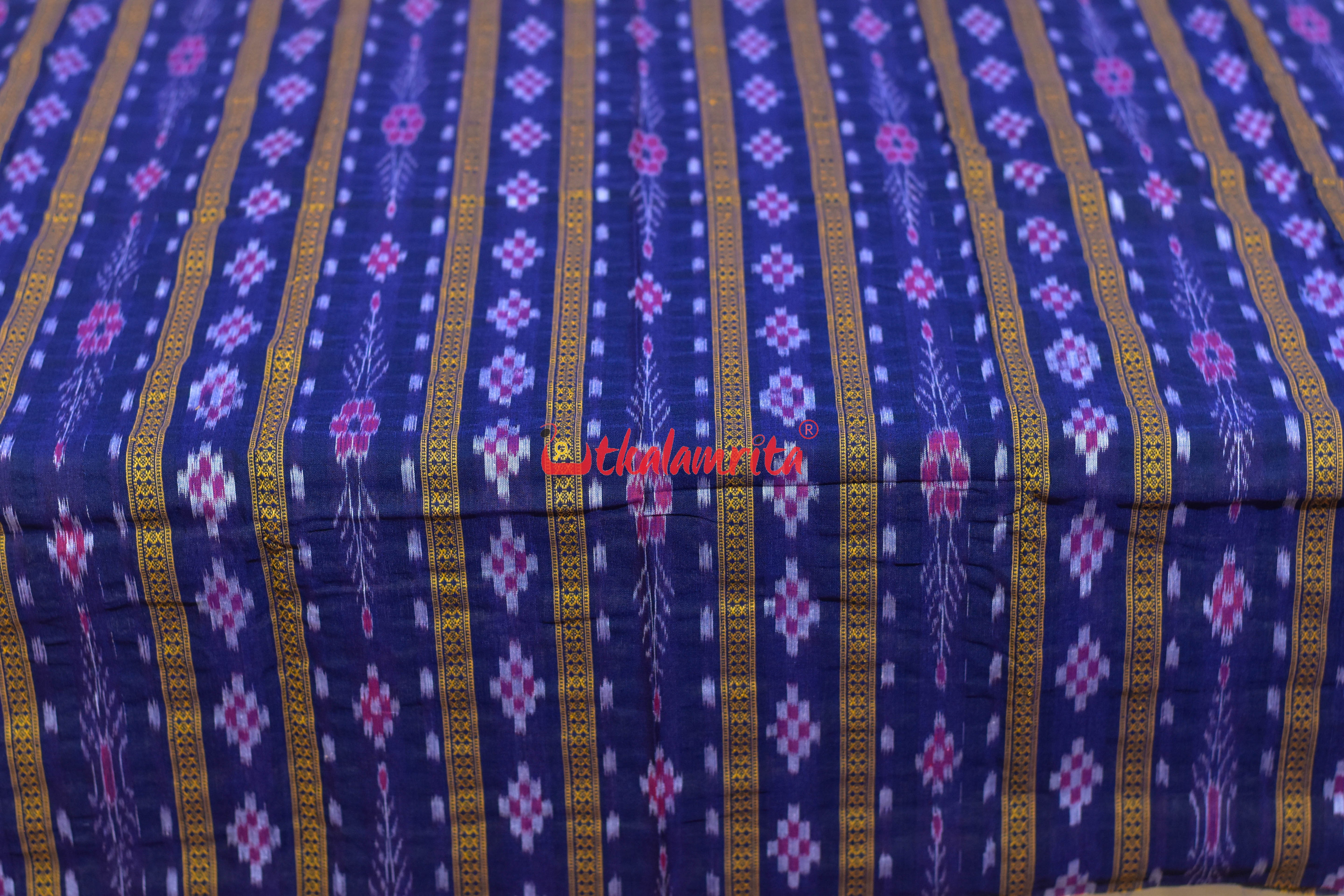 Violet Pink Pasapali Long Flower Bandha Dress Set