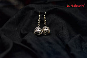 Long Silver Jhumkas