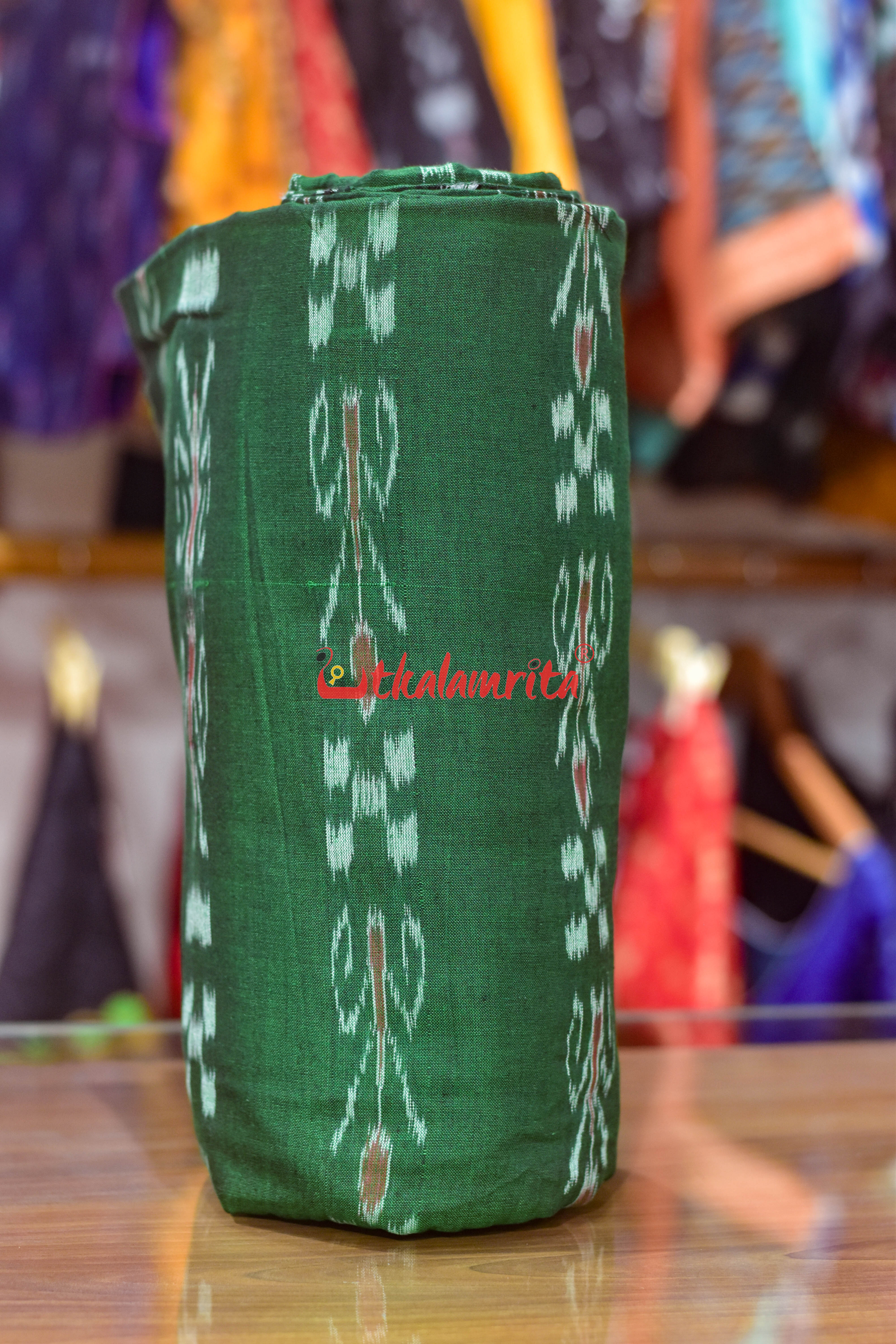 Light Green Pasapali and Kadha (Fabric)