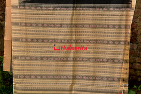 Charcoal Phoda Kumbha  Sambalpuri Cotton Saree