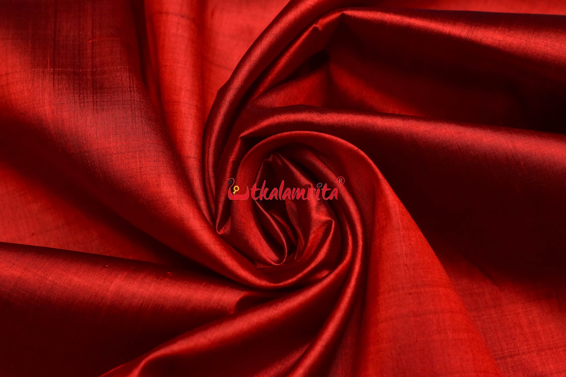 Maroon with Border Khandua Silk (Fabric)