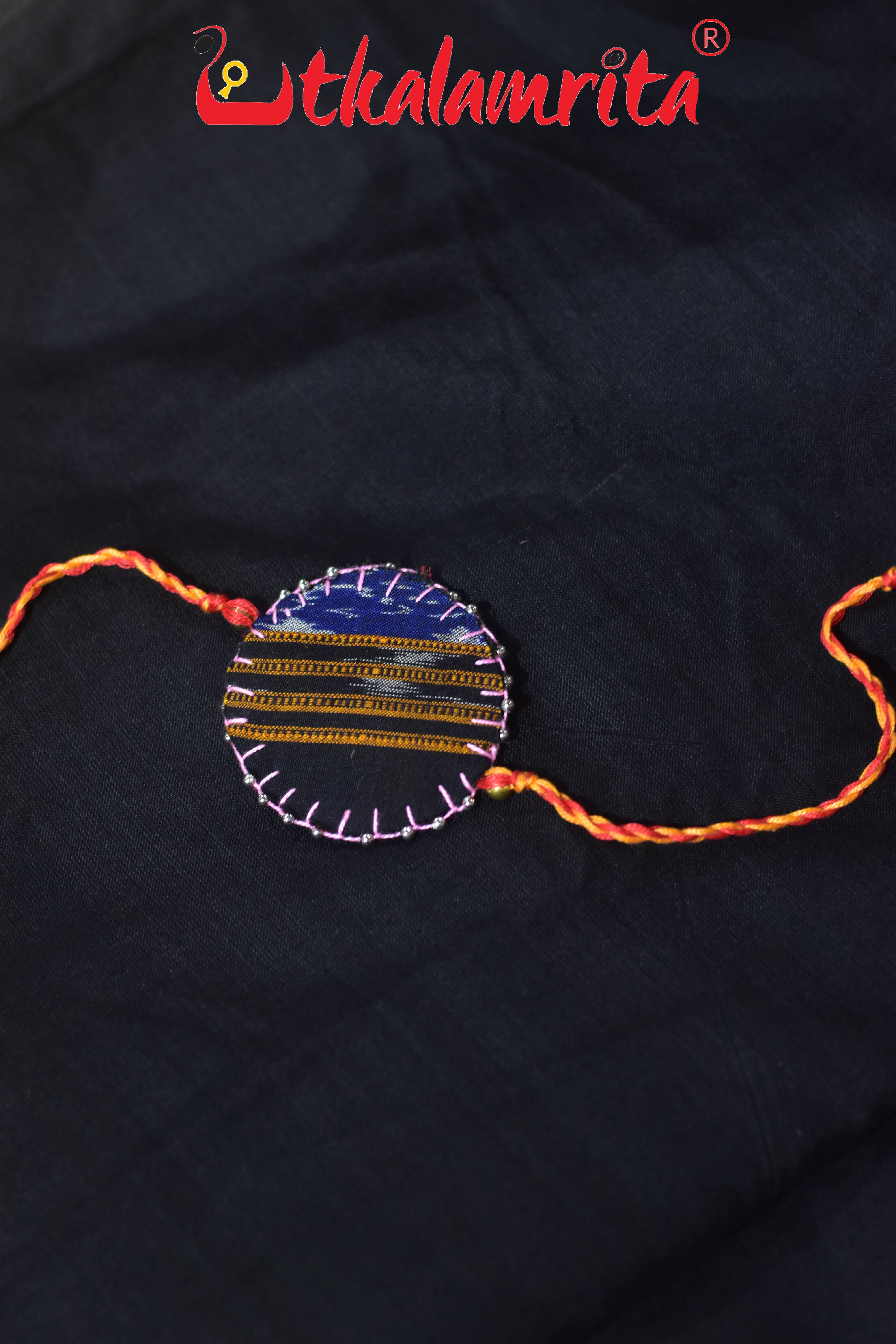 Red Round Mali (Ikat Rakhi)