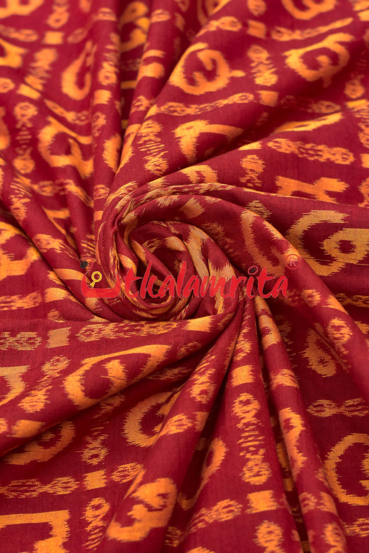 Red Odia Letters (Fabric)