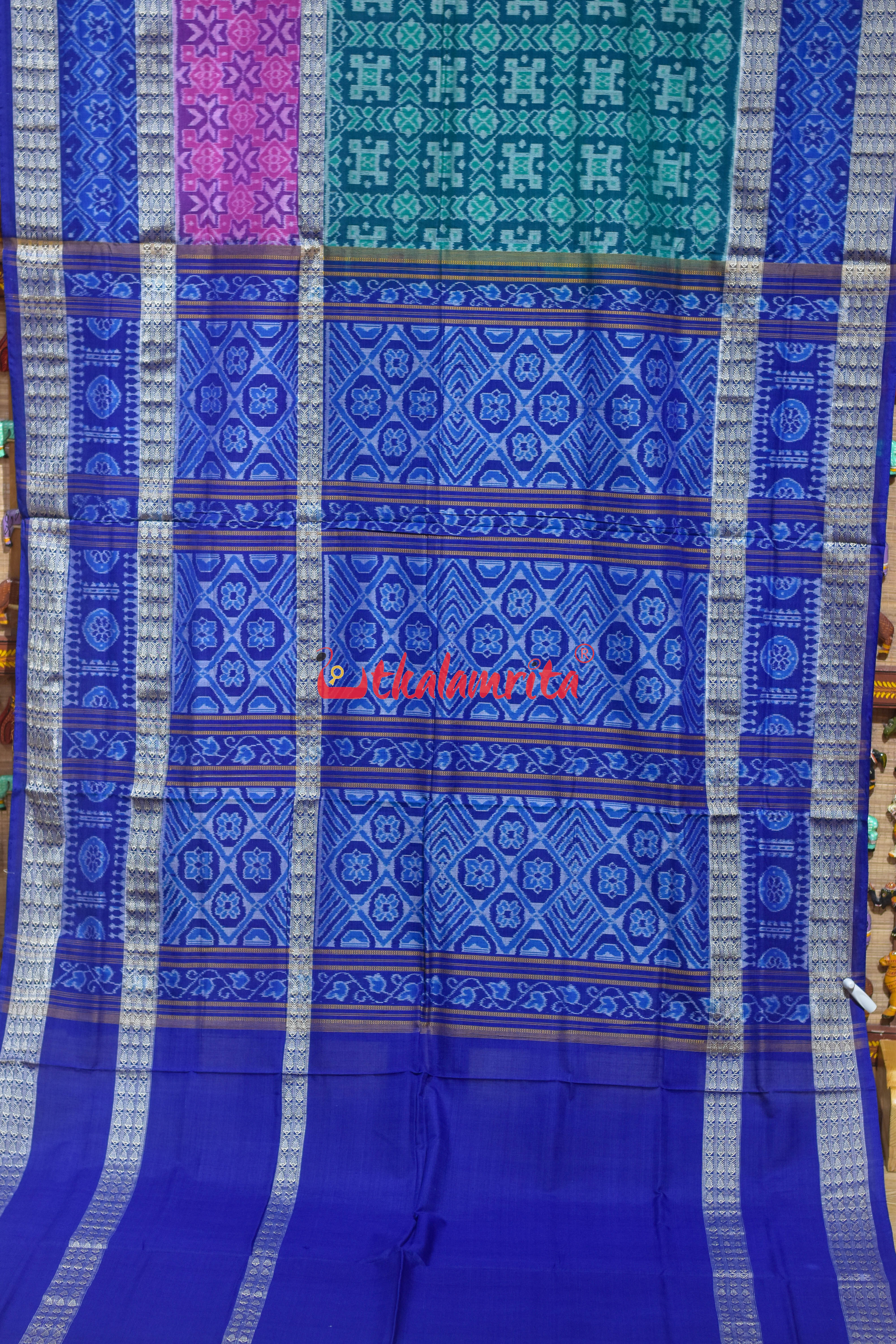 Multi Scot Sambalpuri Cotton Saree