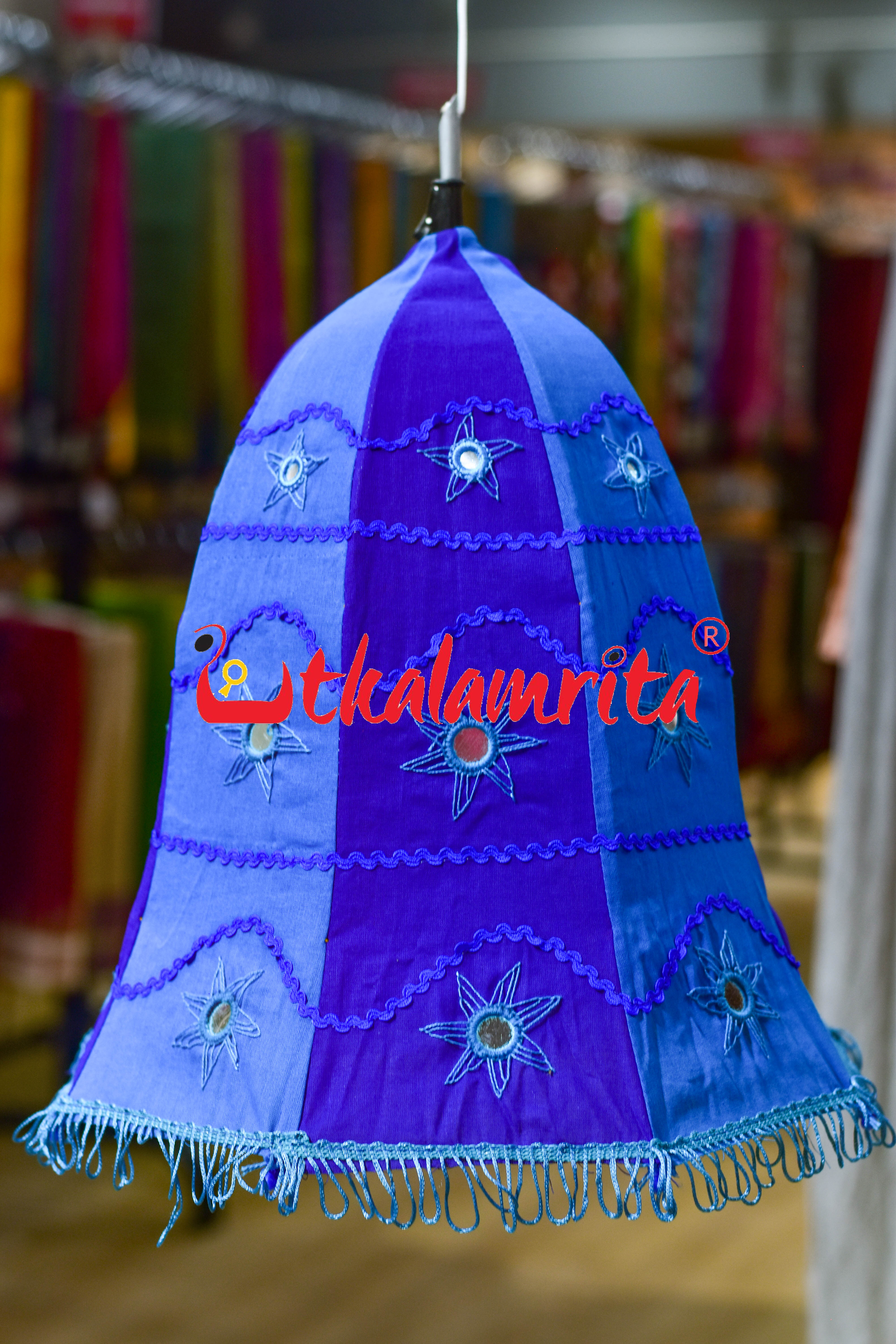Blue Teal Special Bell Lampshade