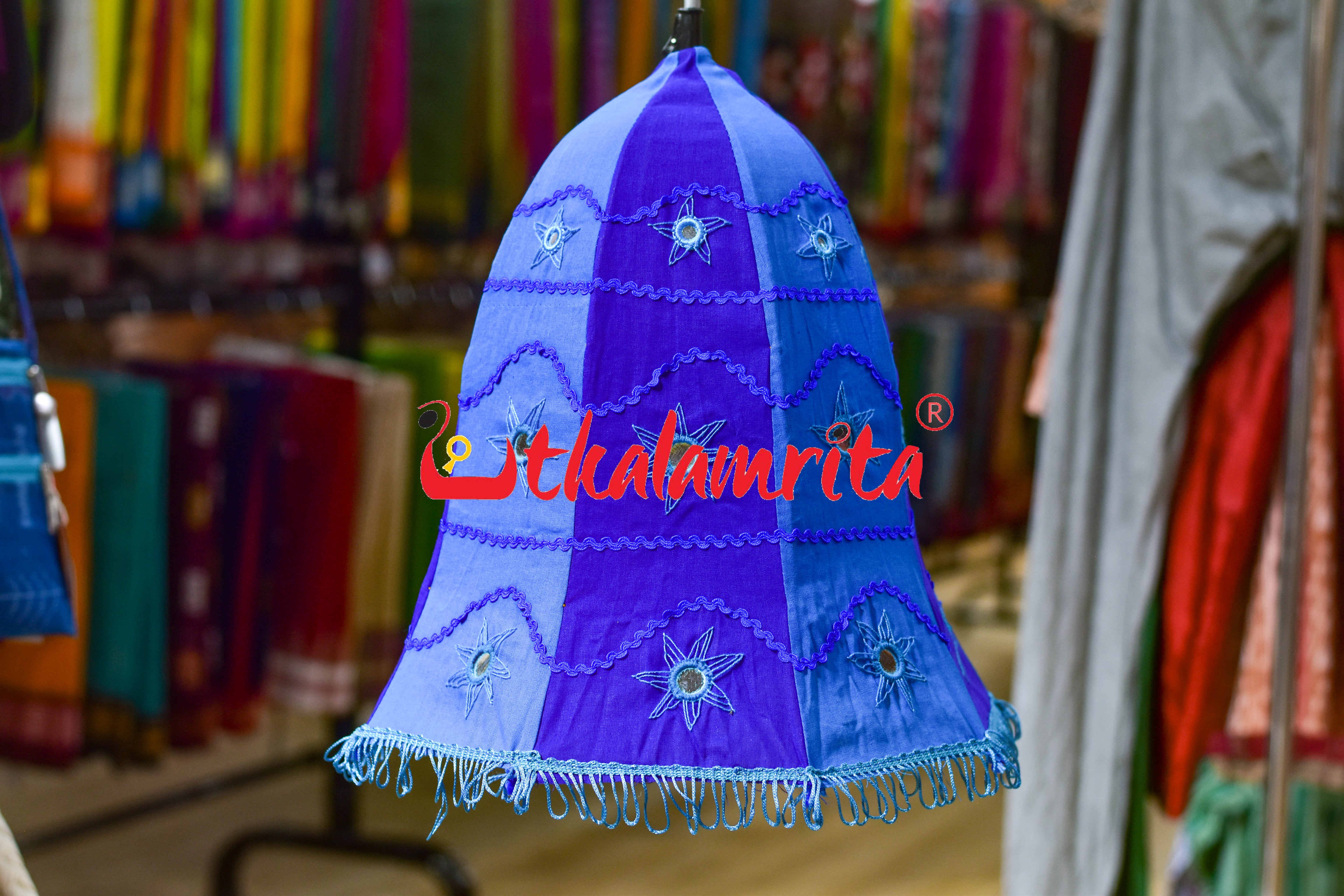 Blue Teal Special Bell Lampshade