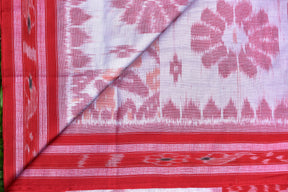 White Red Scot Flower With Bandha Border