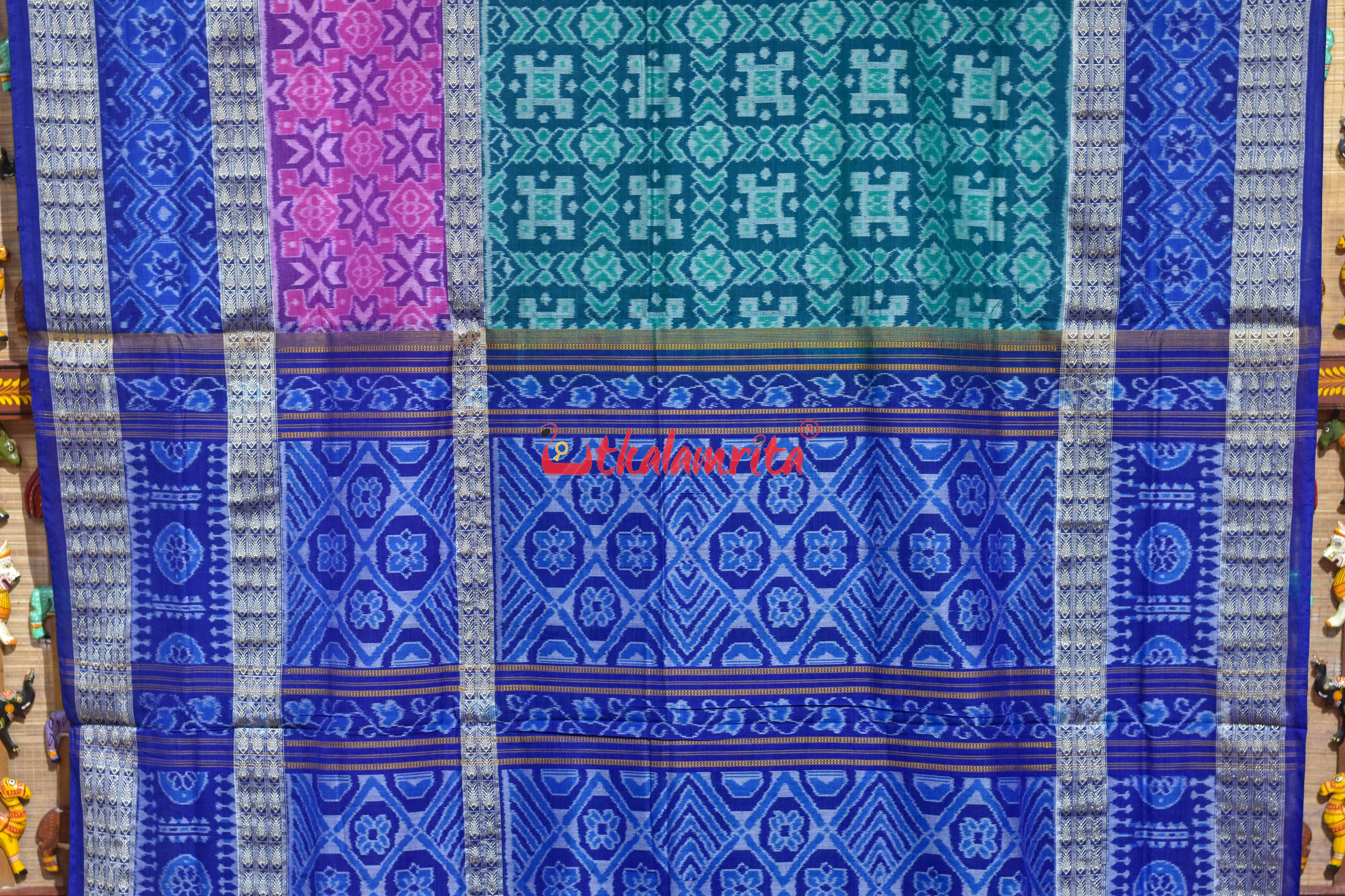 Multi Scot Sambalpuri Cotton Saree