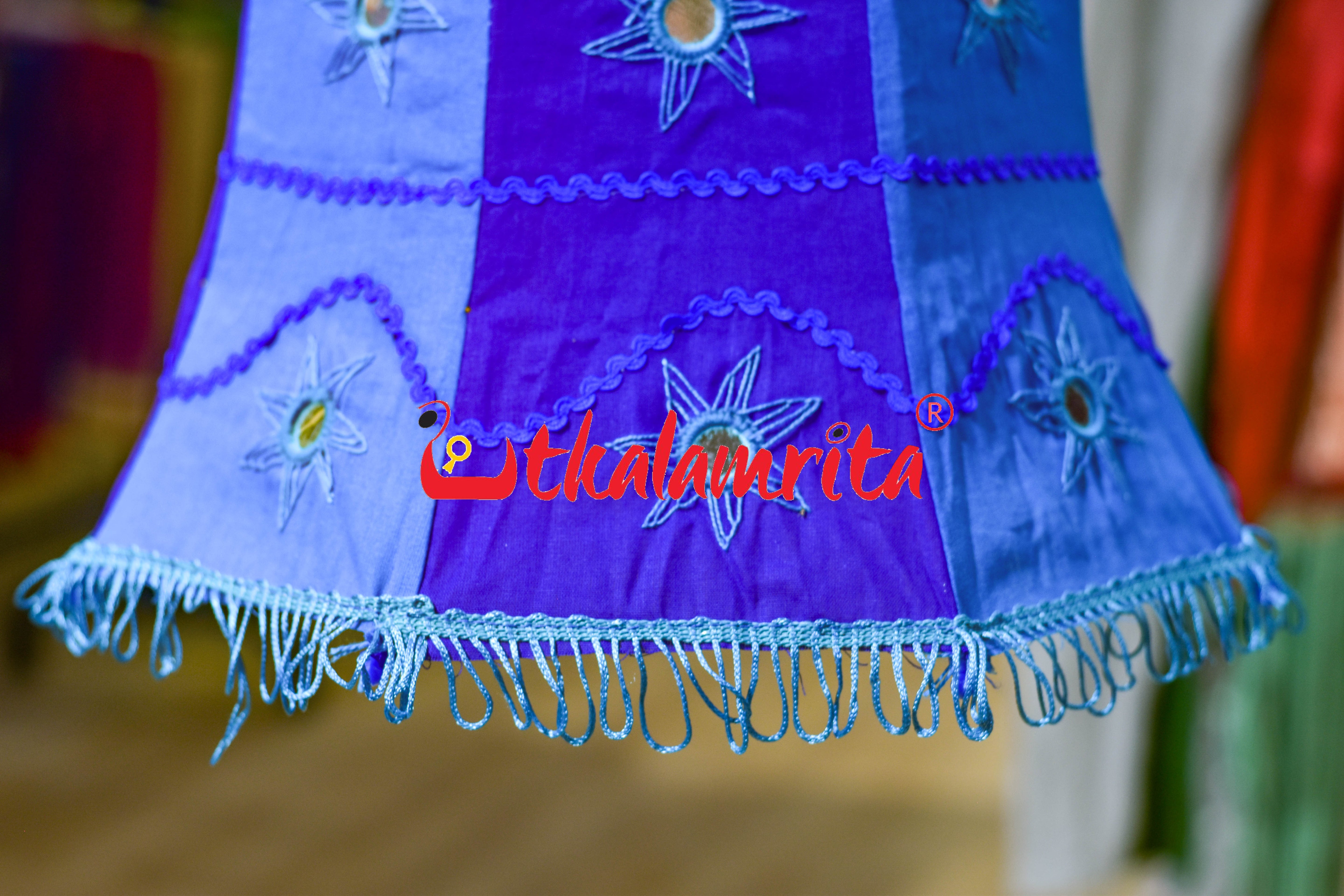 Blue Teal Special Bell Lampshade
