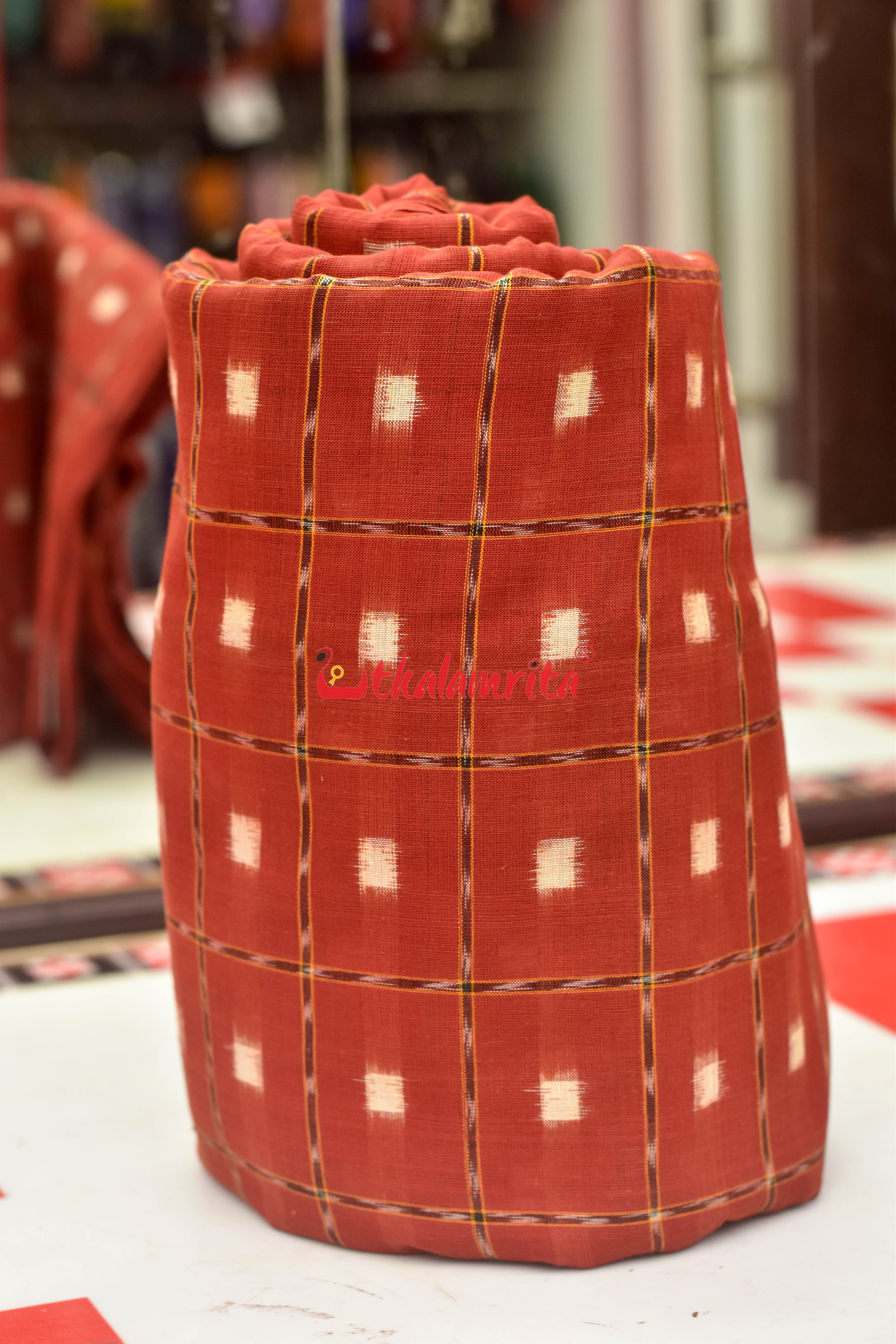 Rust Brown Tipa Pasapali (Fabric)