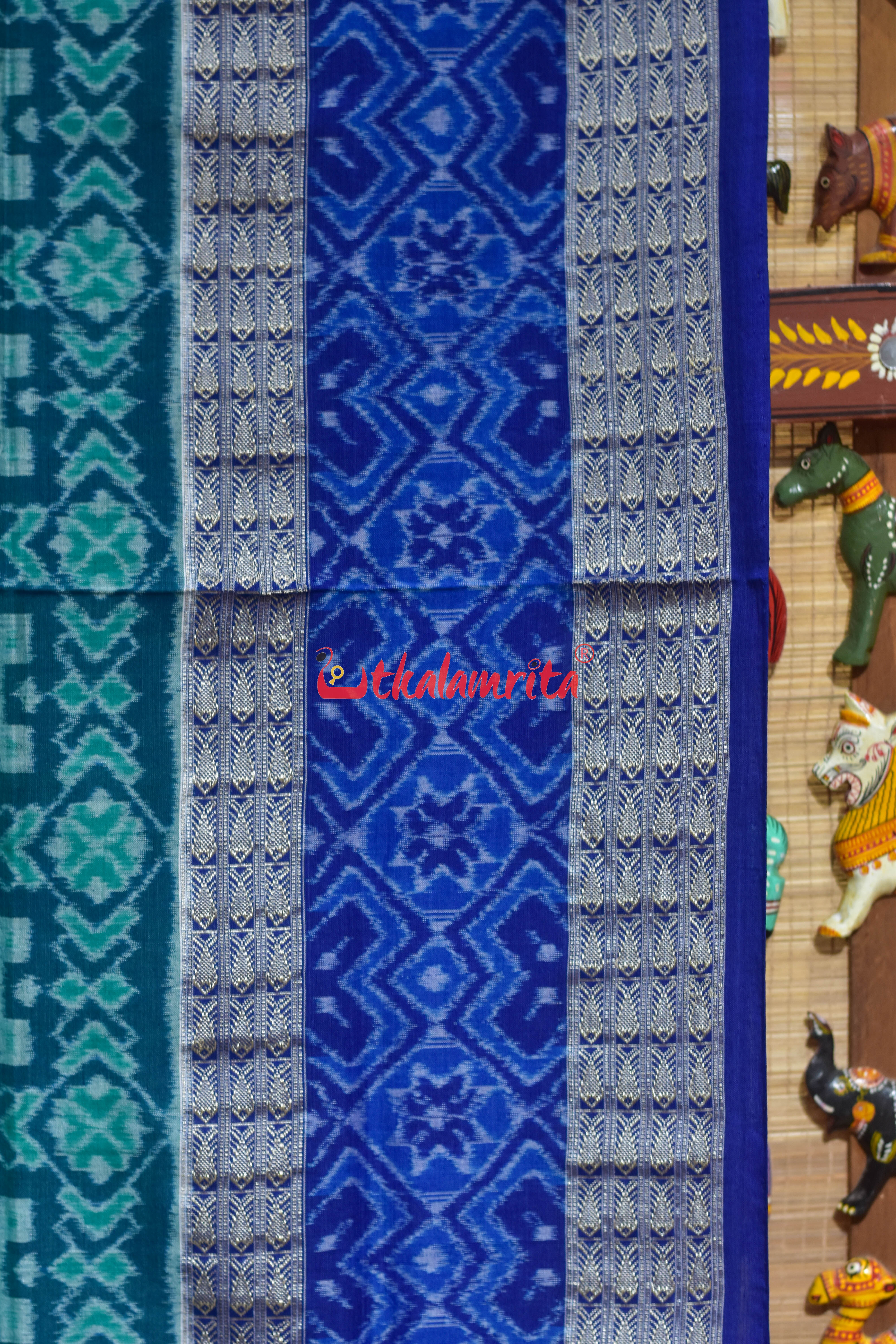 Multi Scot Sambalpuri Cotton Saree