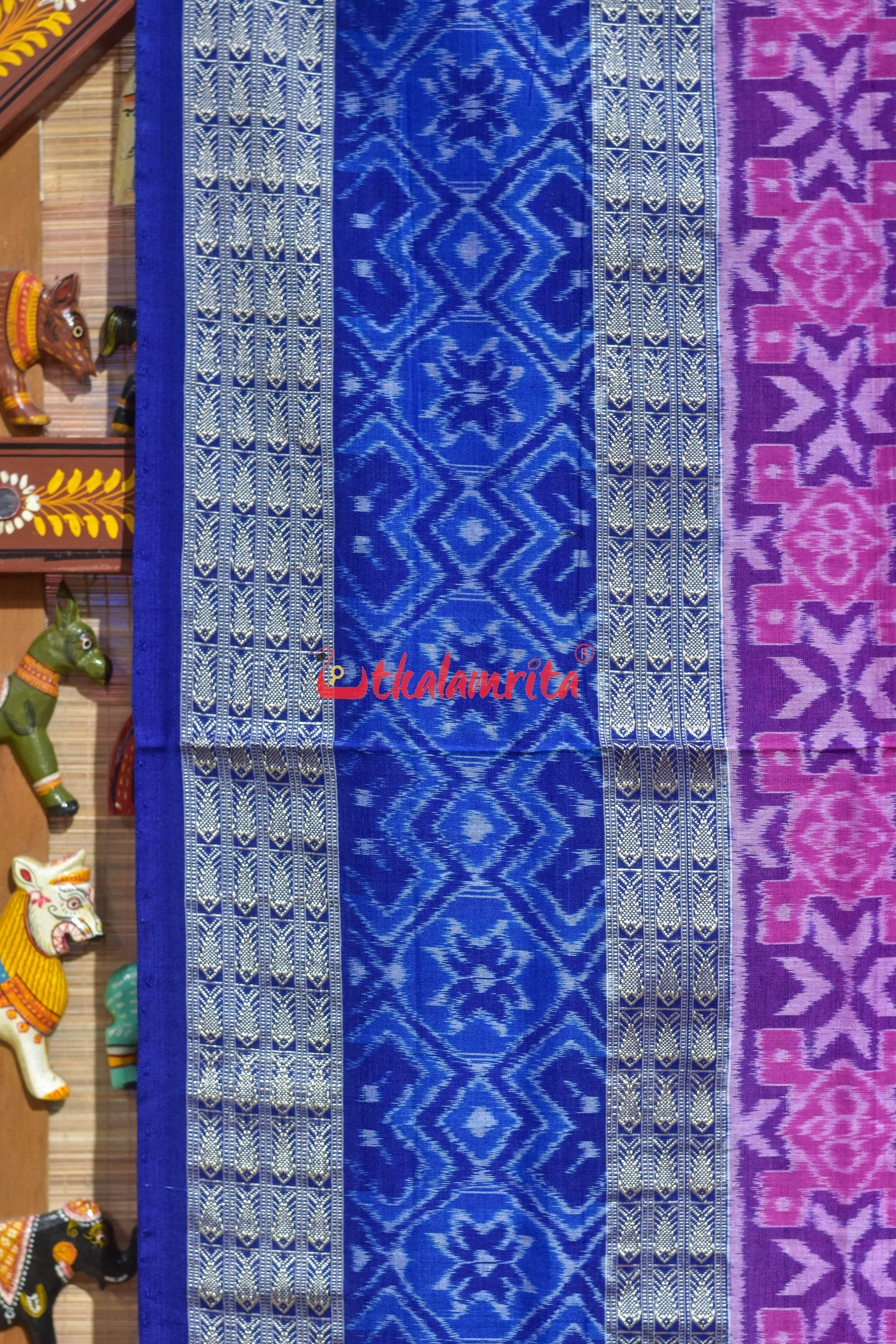 Multi Scot Sambalpuri Cotton Saree