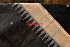 Charcoal Phoda Kumbha  Sambalpuri Cotton Saree