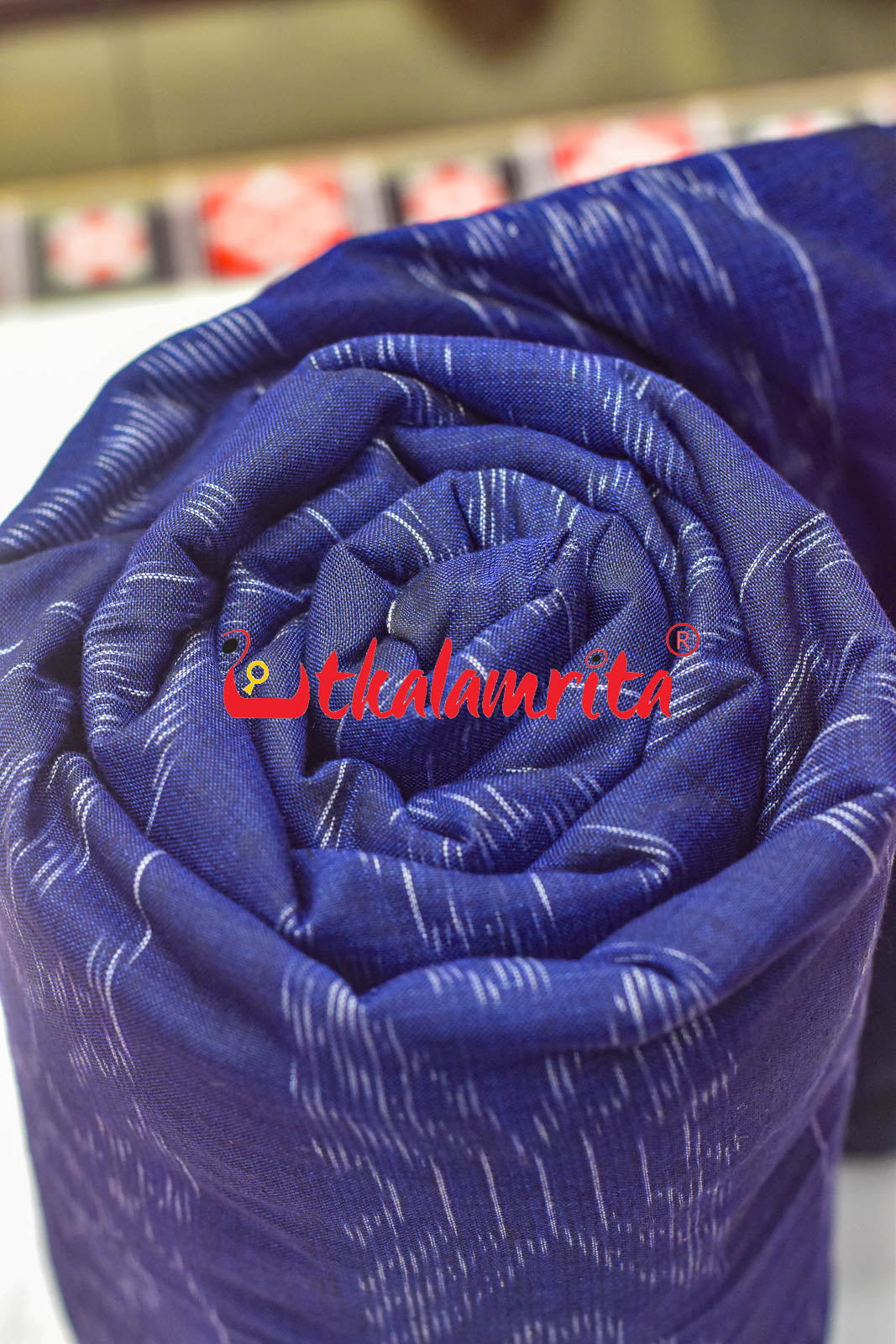 Flower Bandha on Indigo (Fabric)