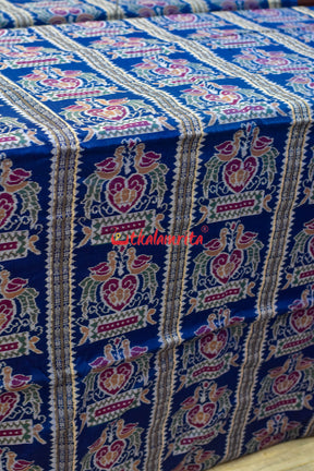 Singhasan Blue Sambalpuri Cotton (Fabric)