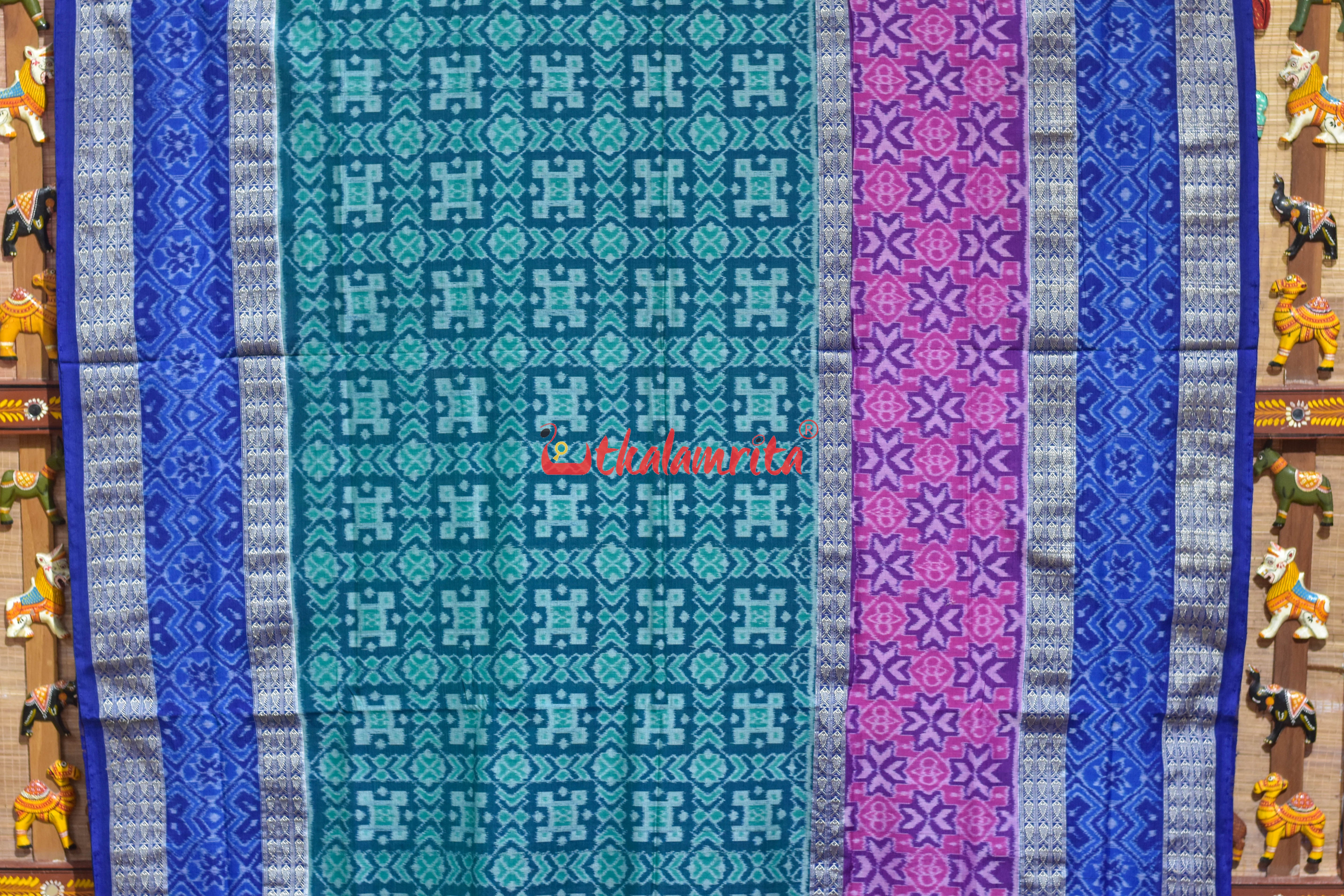 Multi Scot Sambalpuri Cotton Saree