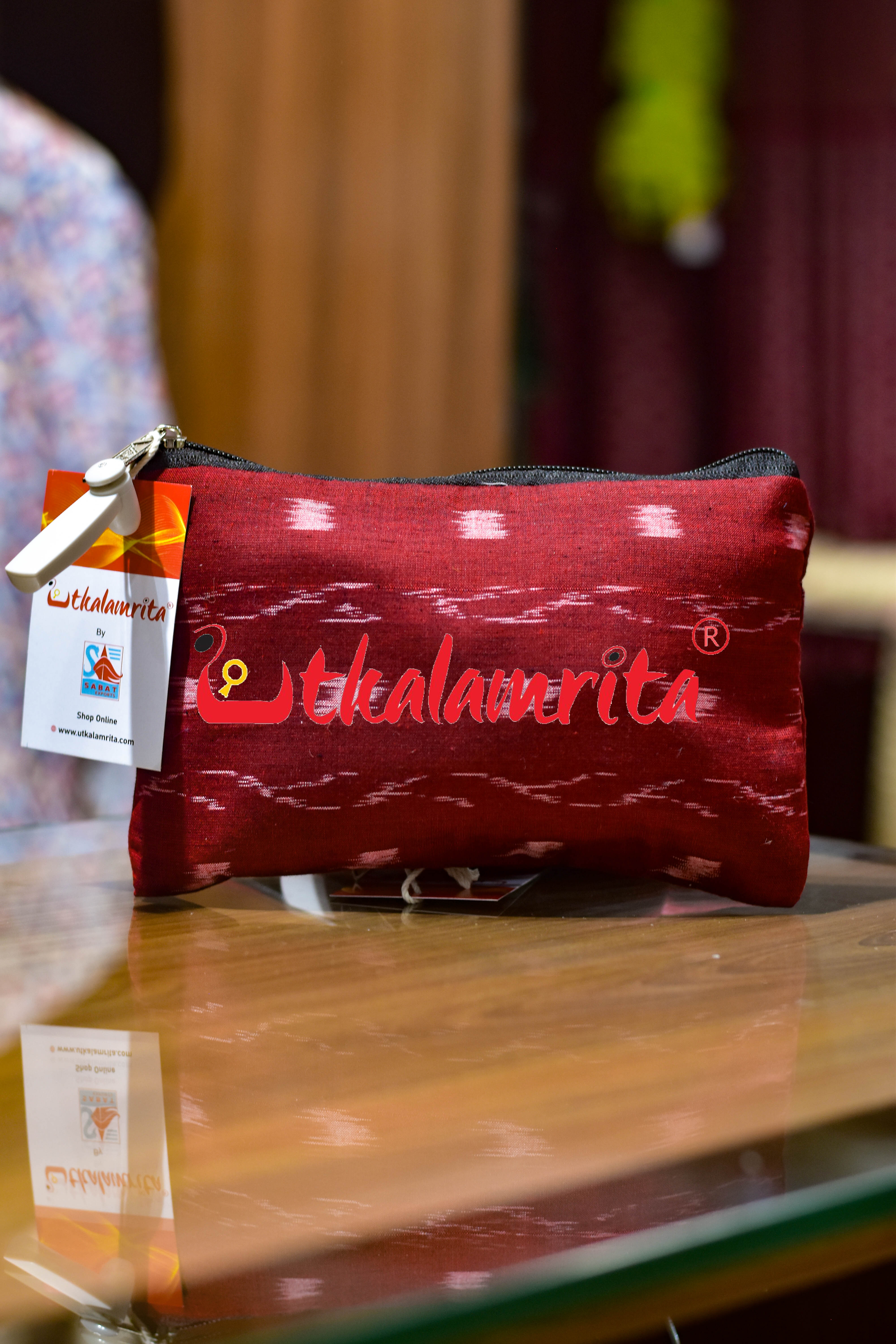 Maroon Tipa Lata Small Purse