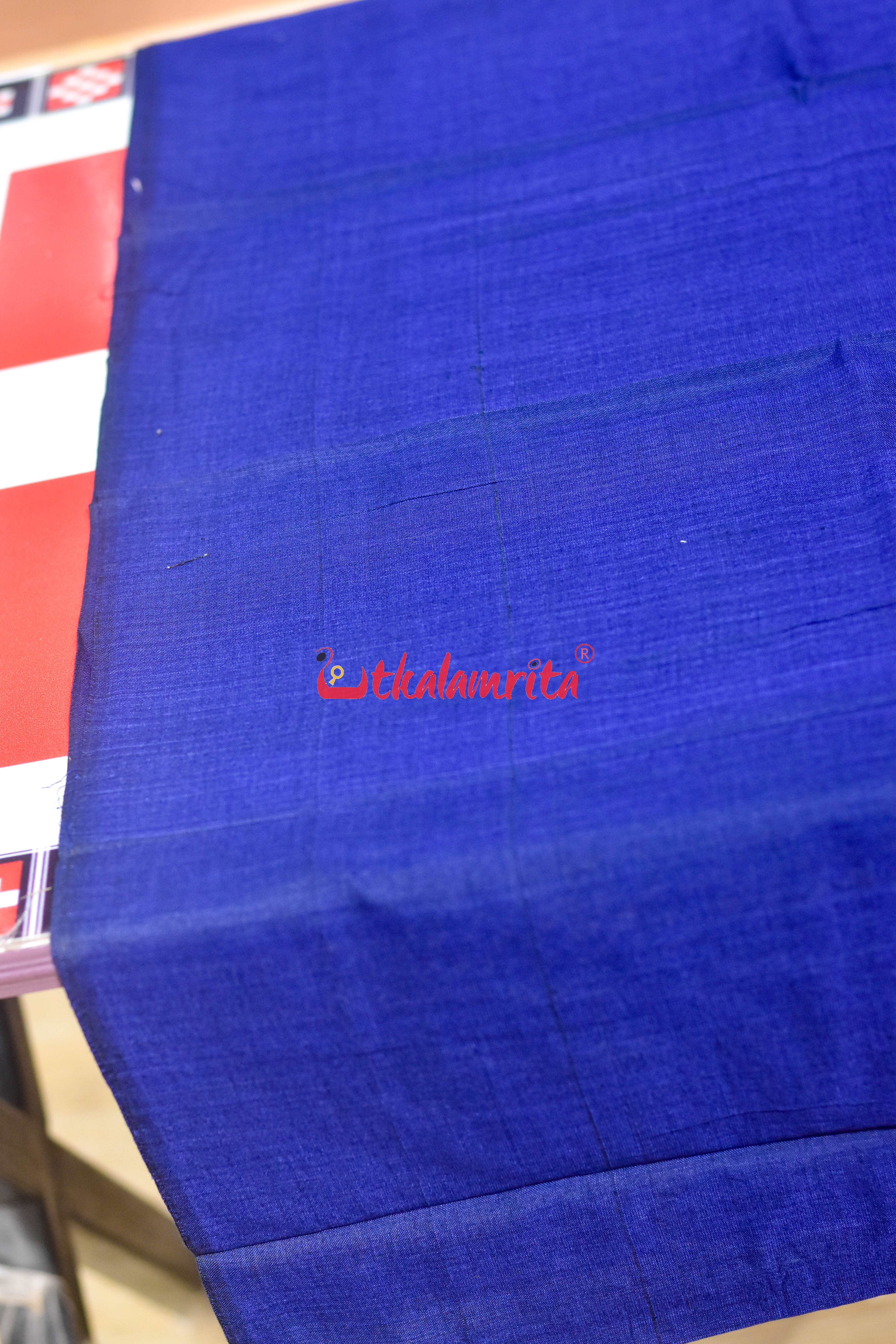 Black Navy Blue Big Flower Bandha Cotton Dress Set