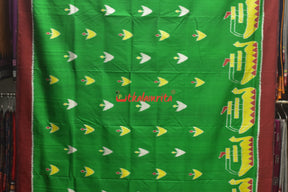 Green Boita Khandua Silk Saree