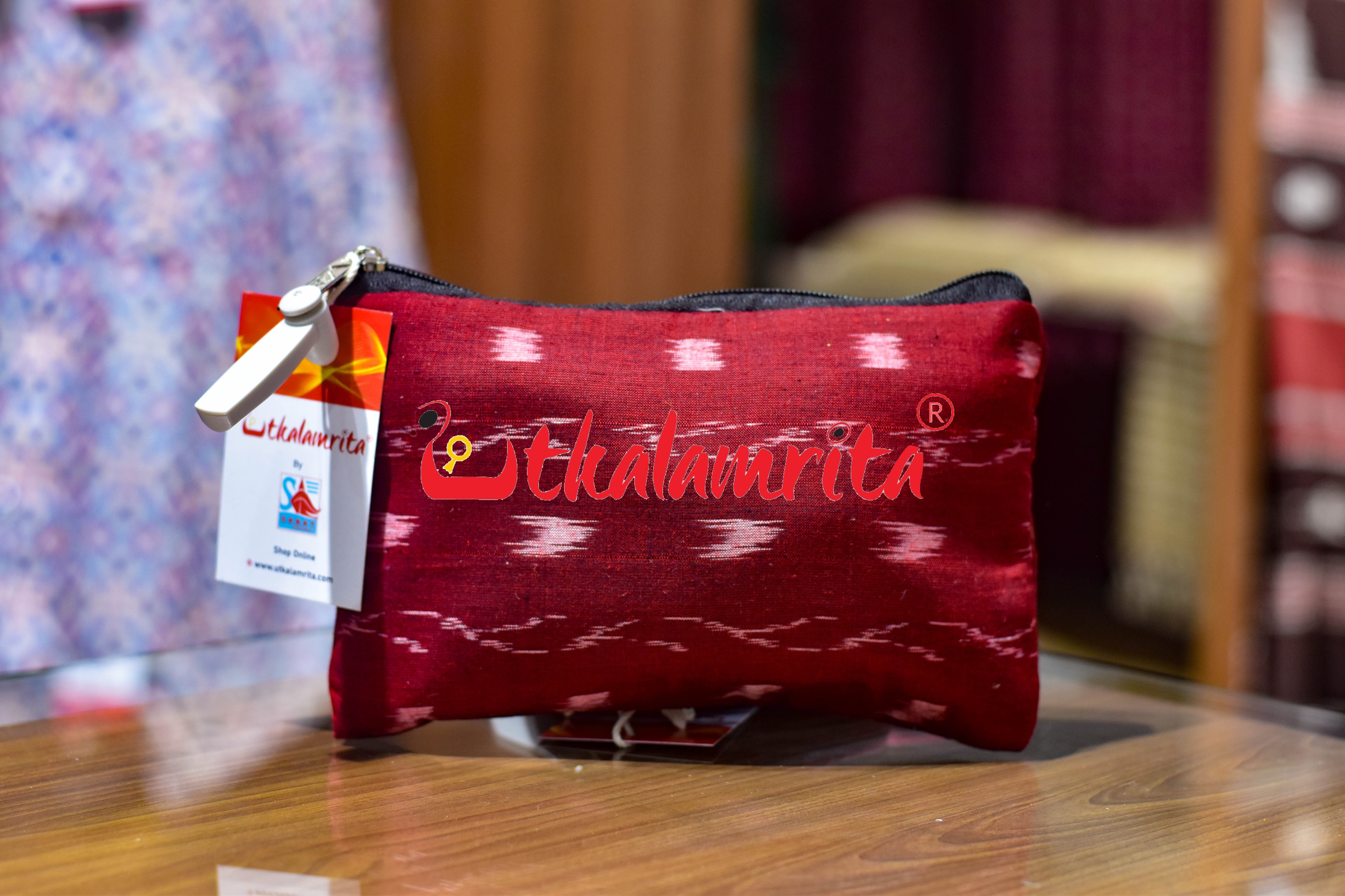 Maroon Tipa Lata Small Purse