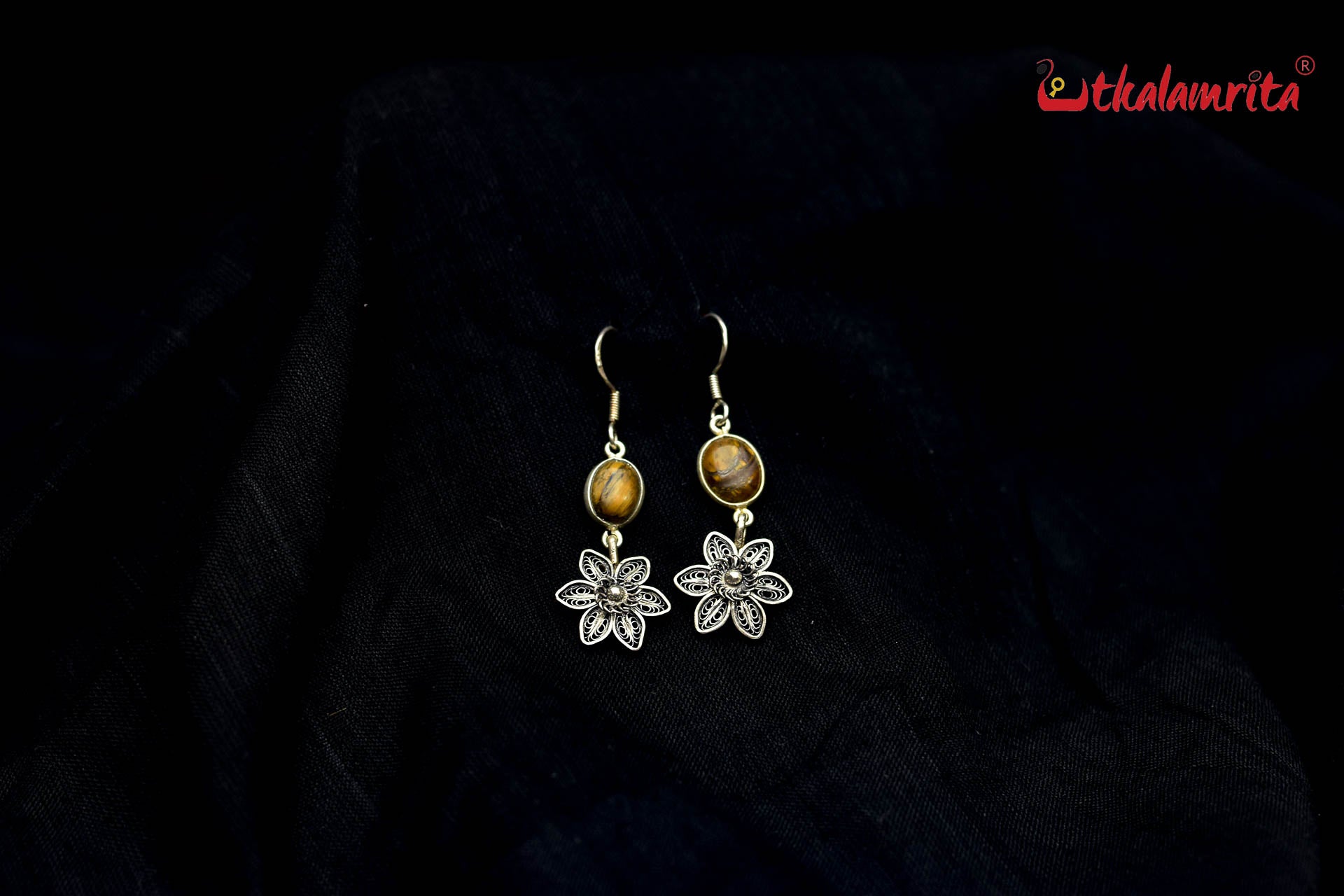 Brown Flower Filigree (Danglers)