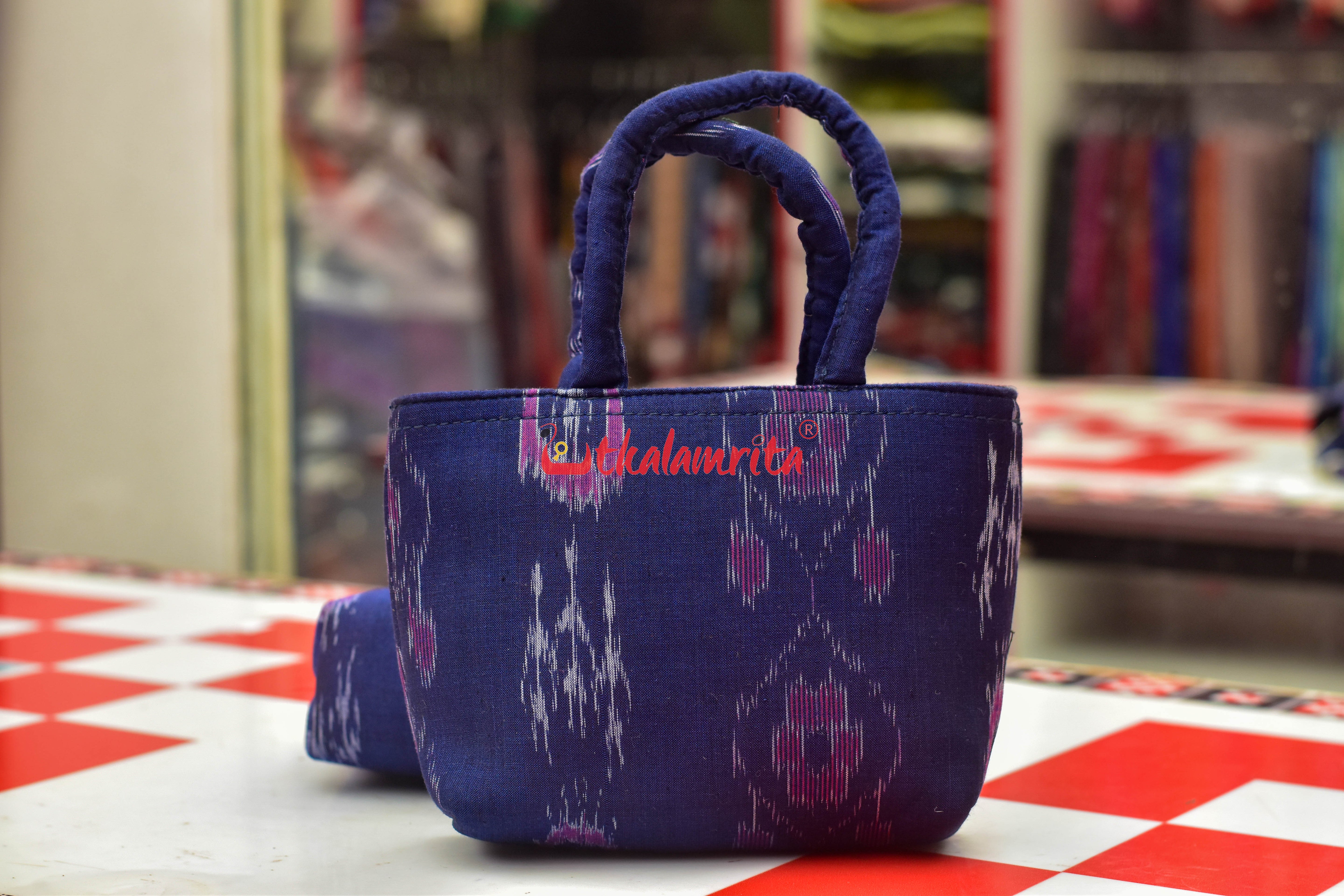 Blue Timeless Mini Vanity Bag