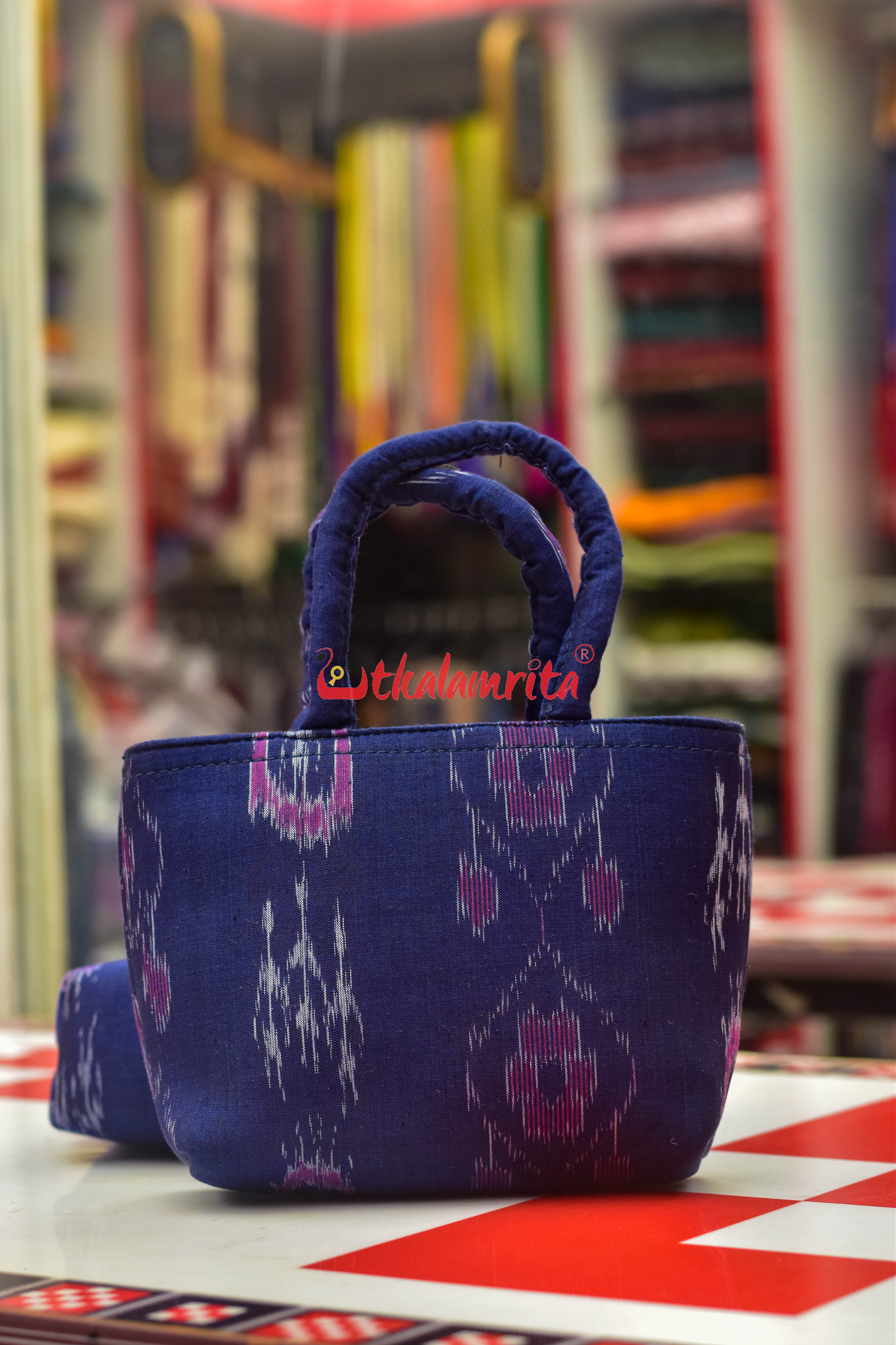 Blue Timeless Mini Vanity Bag