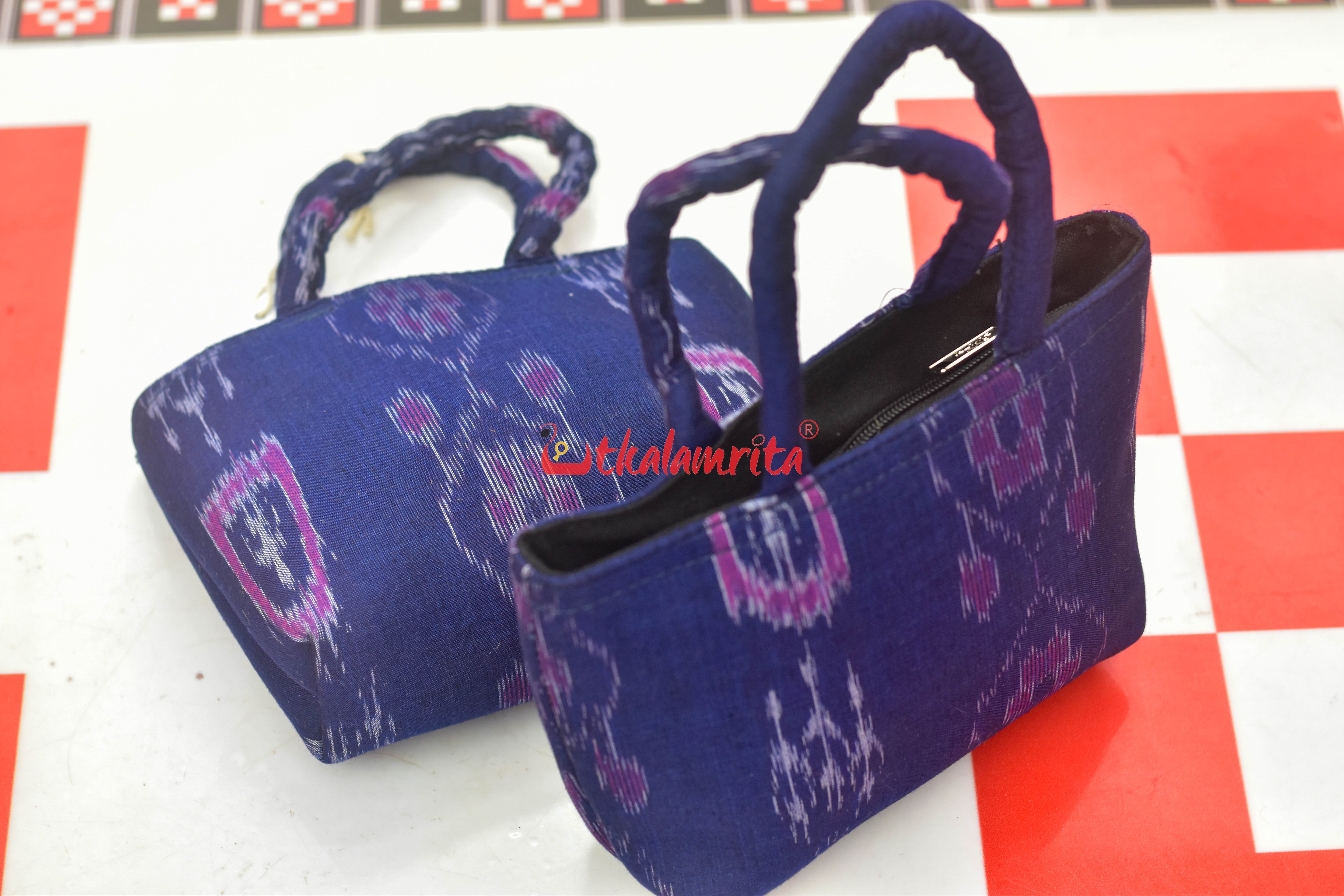Blue Timeless Mini Vanity Bag