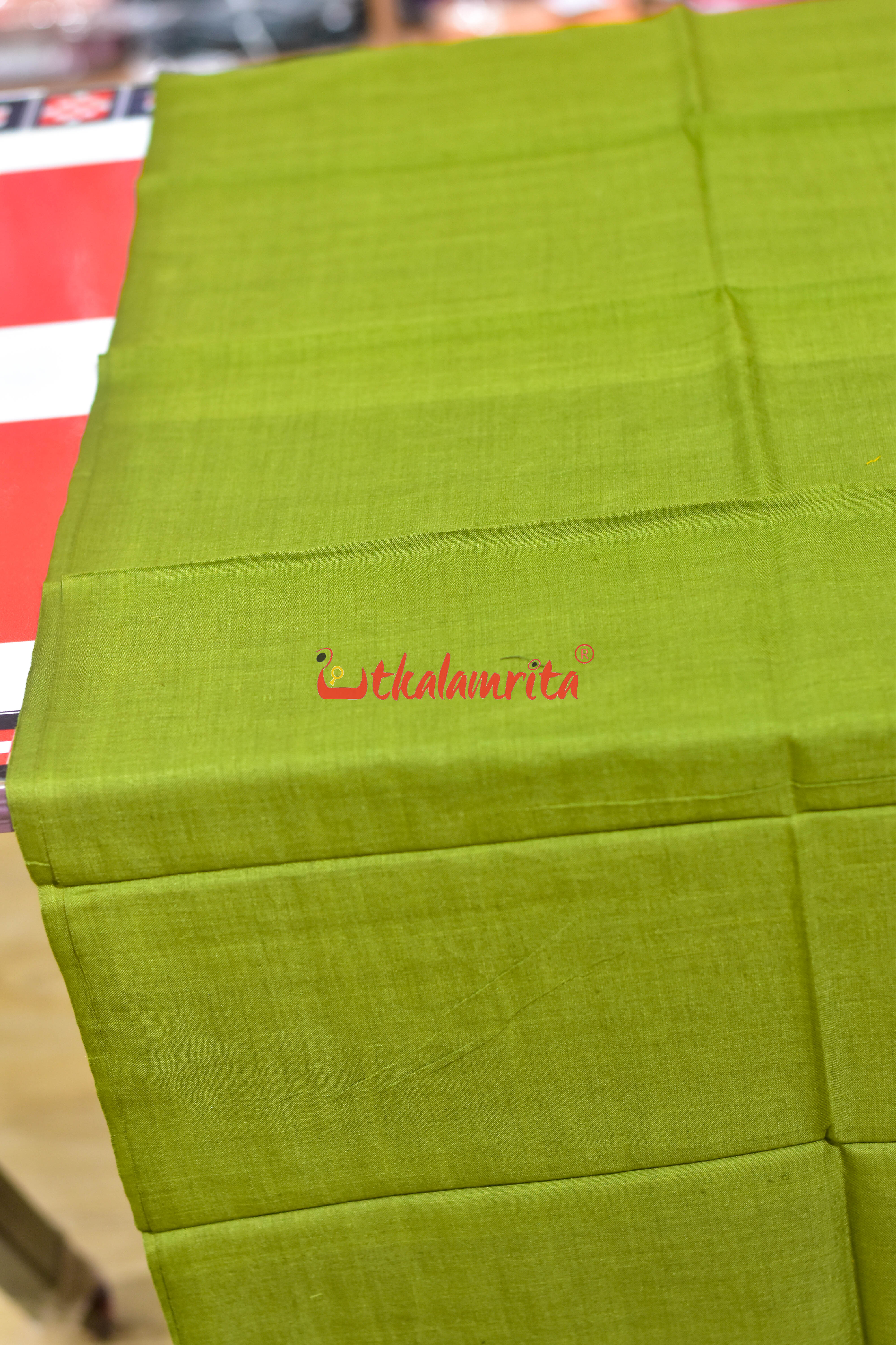 Magenta Mehendi Green Simple Pasapali Flower Dress Set