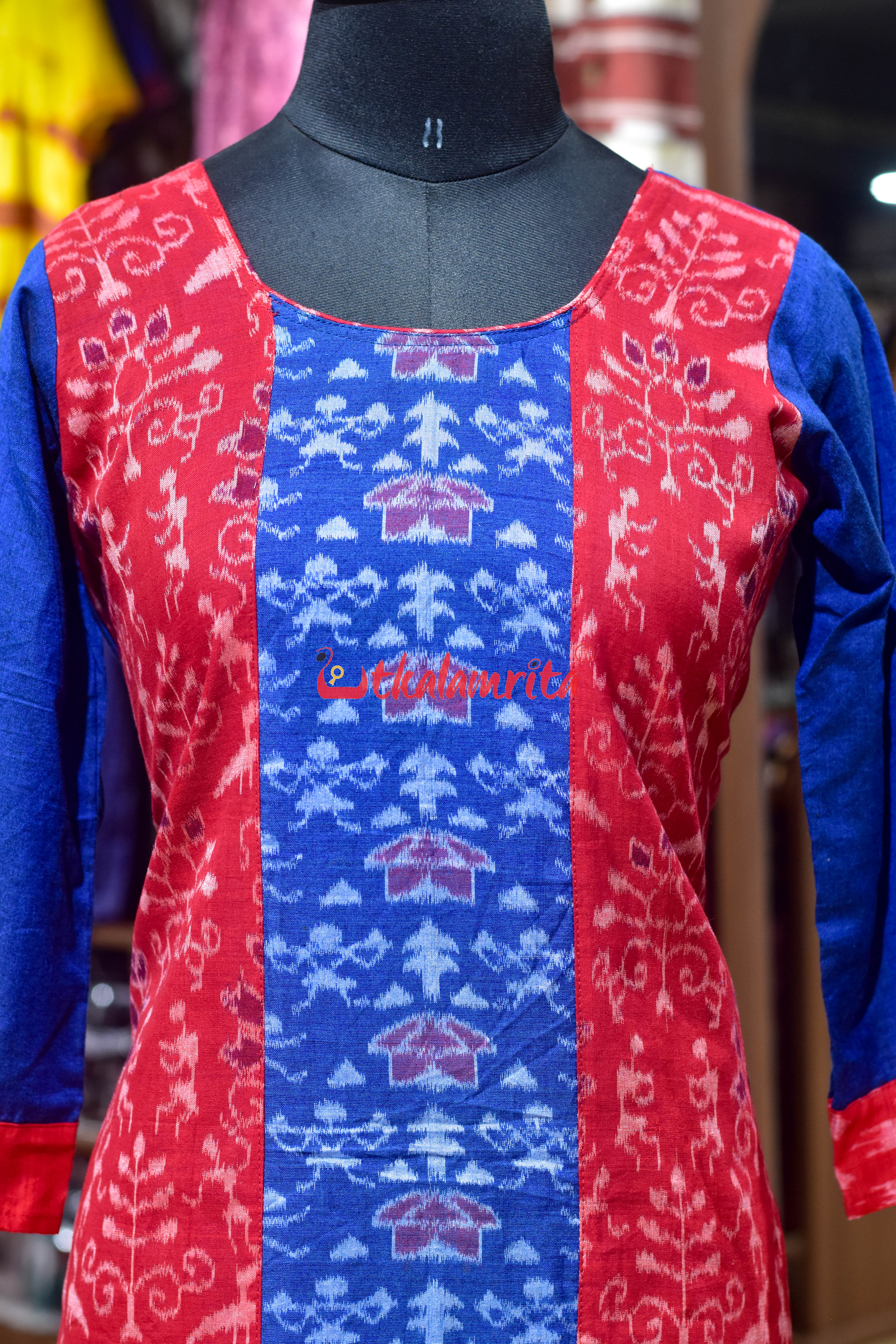 Sambalpuri Heritage Harmony (Ladies Kurti)..