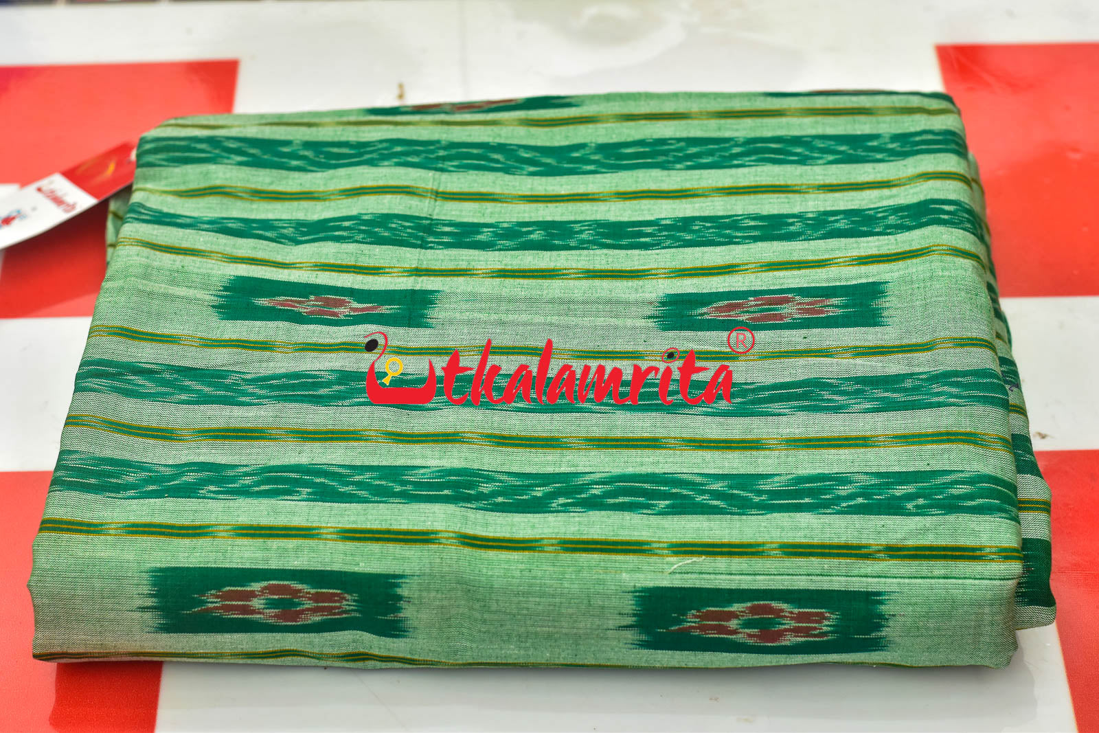 Light Green Box Flower Bandha (Fabric)