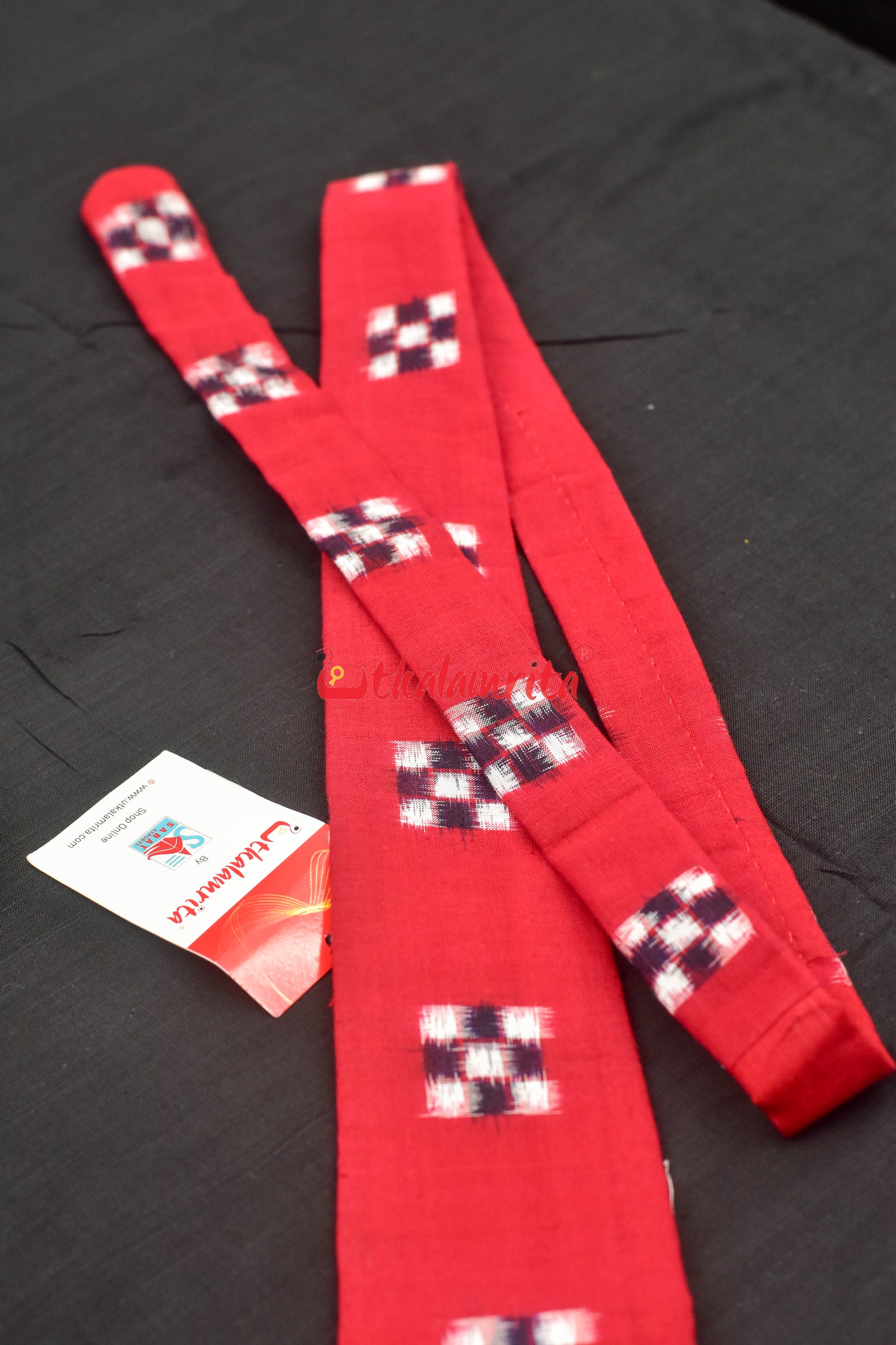 Handloom Tie (Red Sakta)