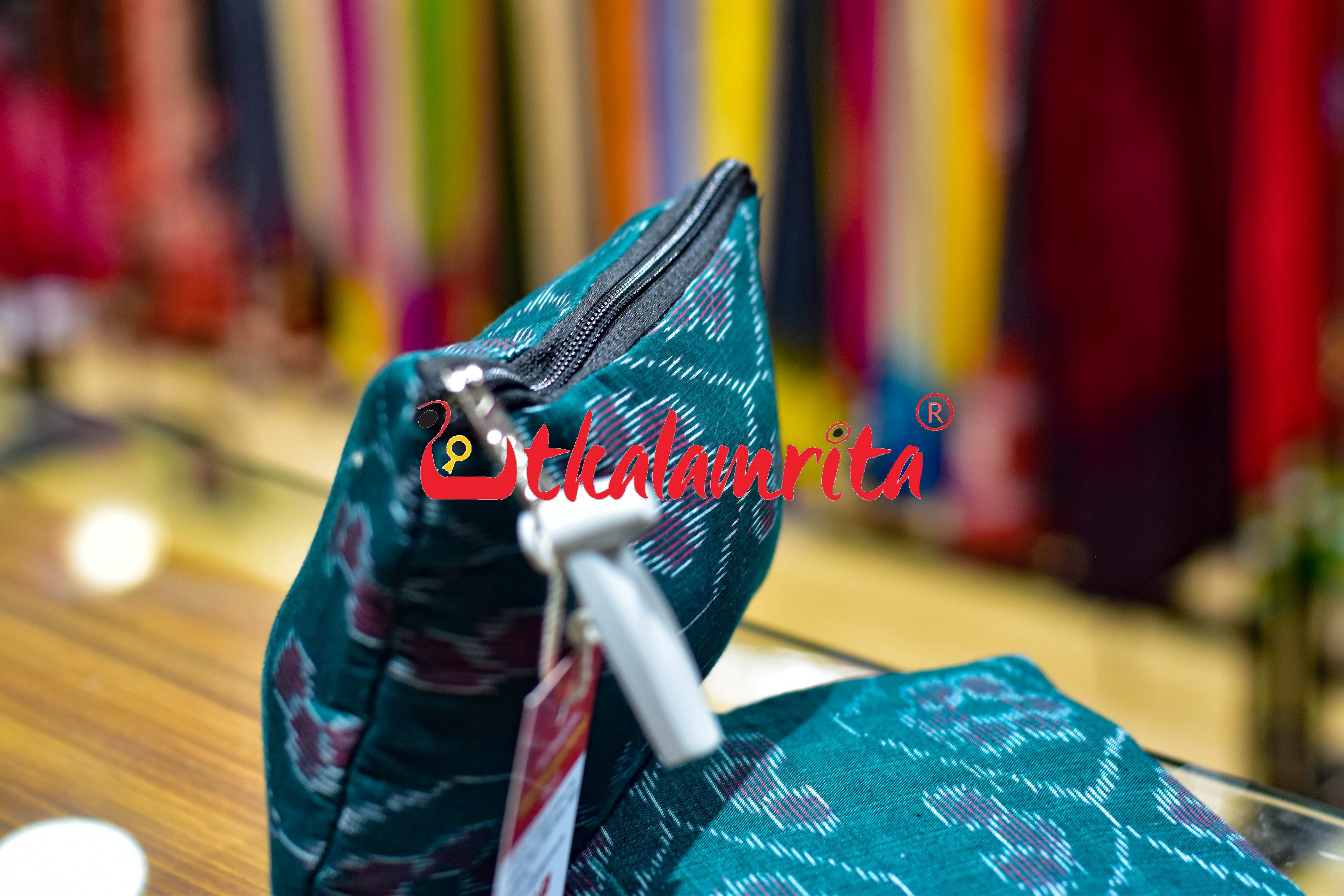 Green Phula Bandha Small Purse