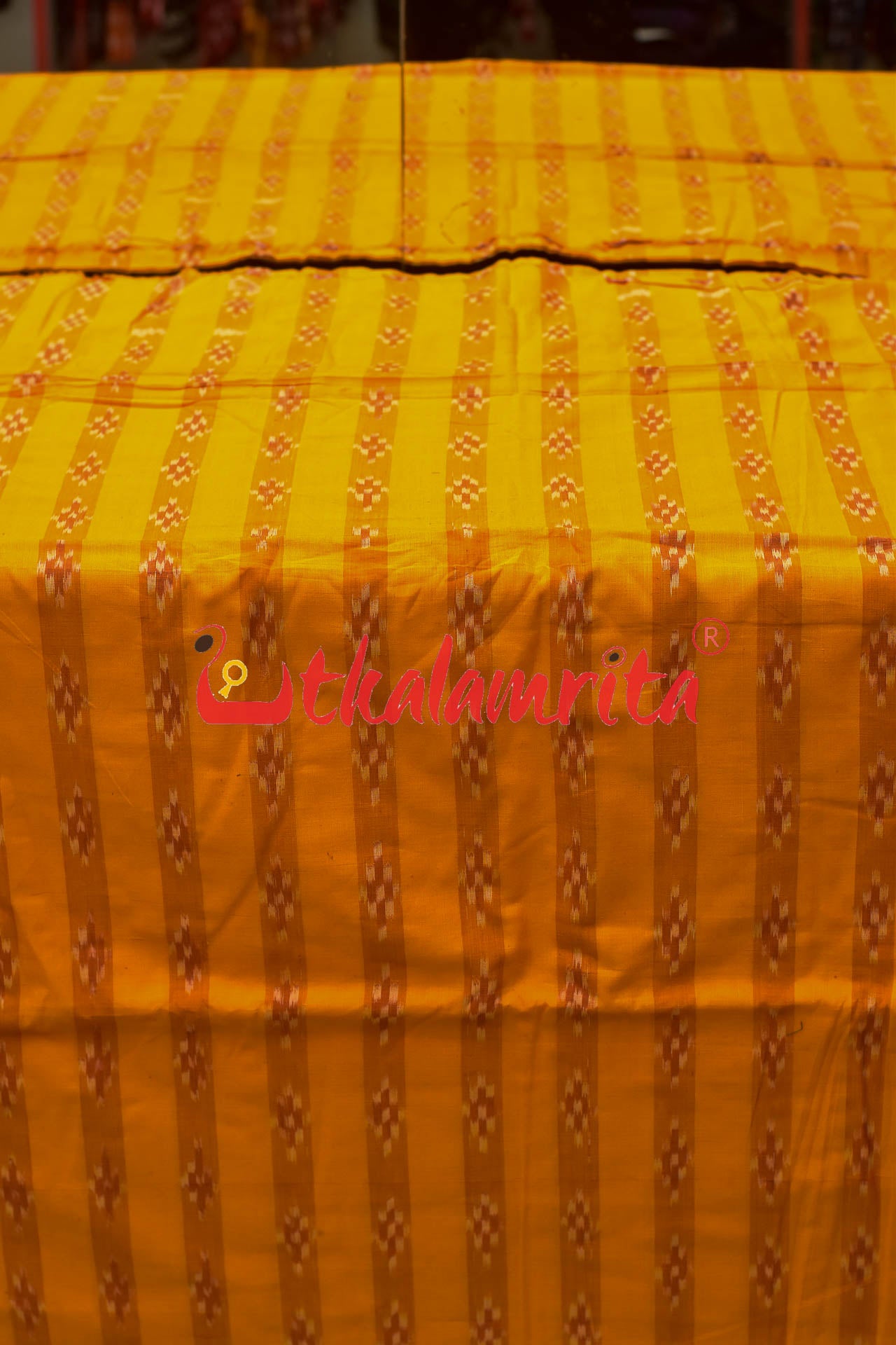 Mustard Diagonal Kuthi (Fabric)