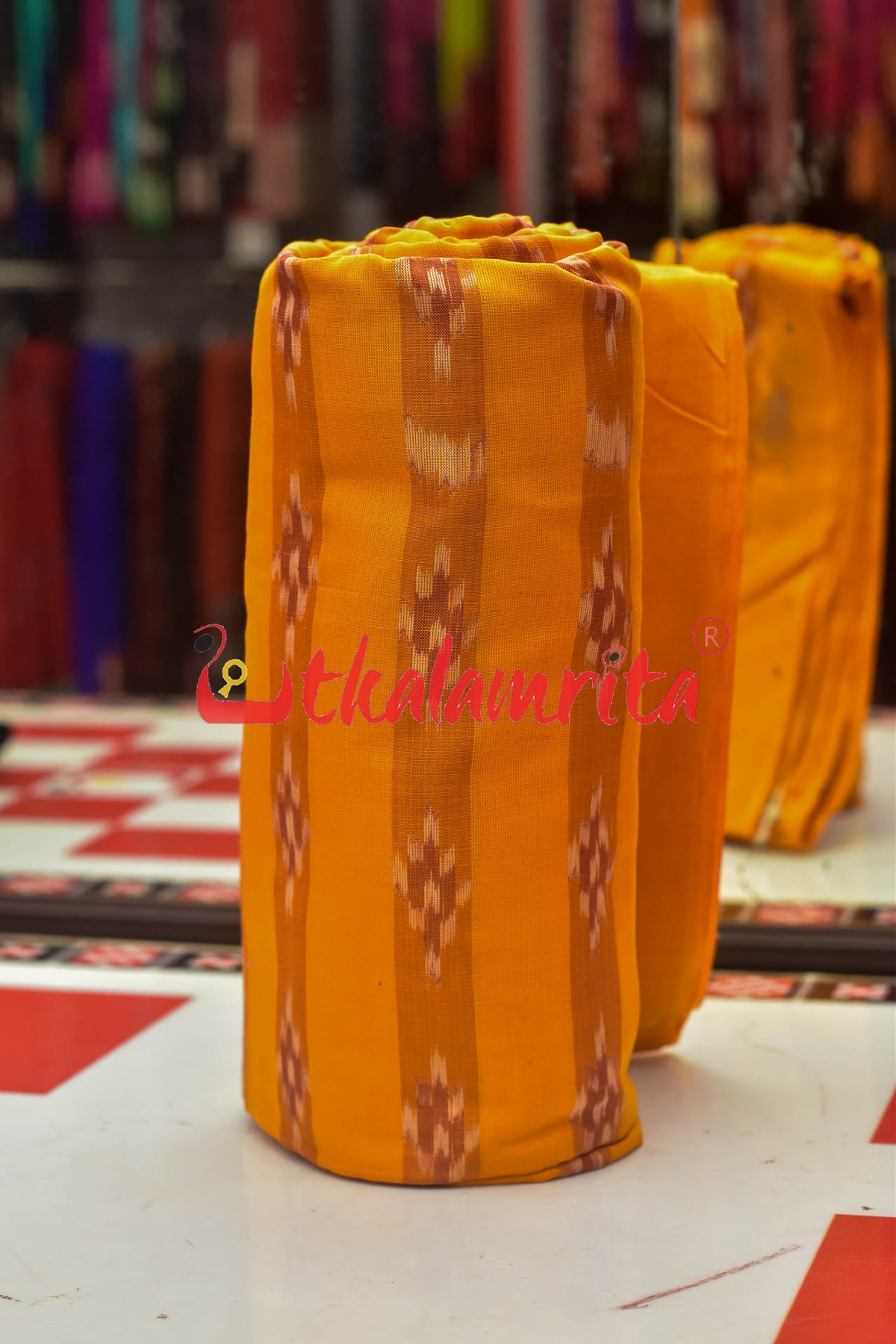 Mustard Diagonal Kuthi (Fabric)