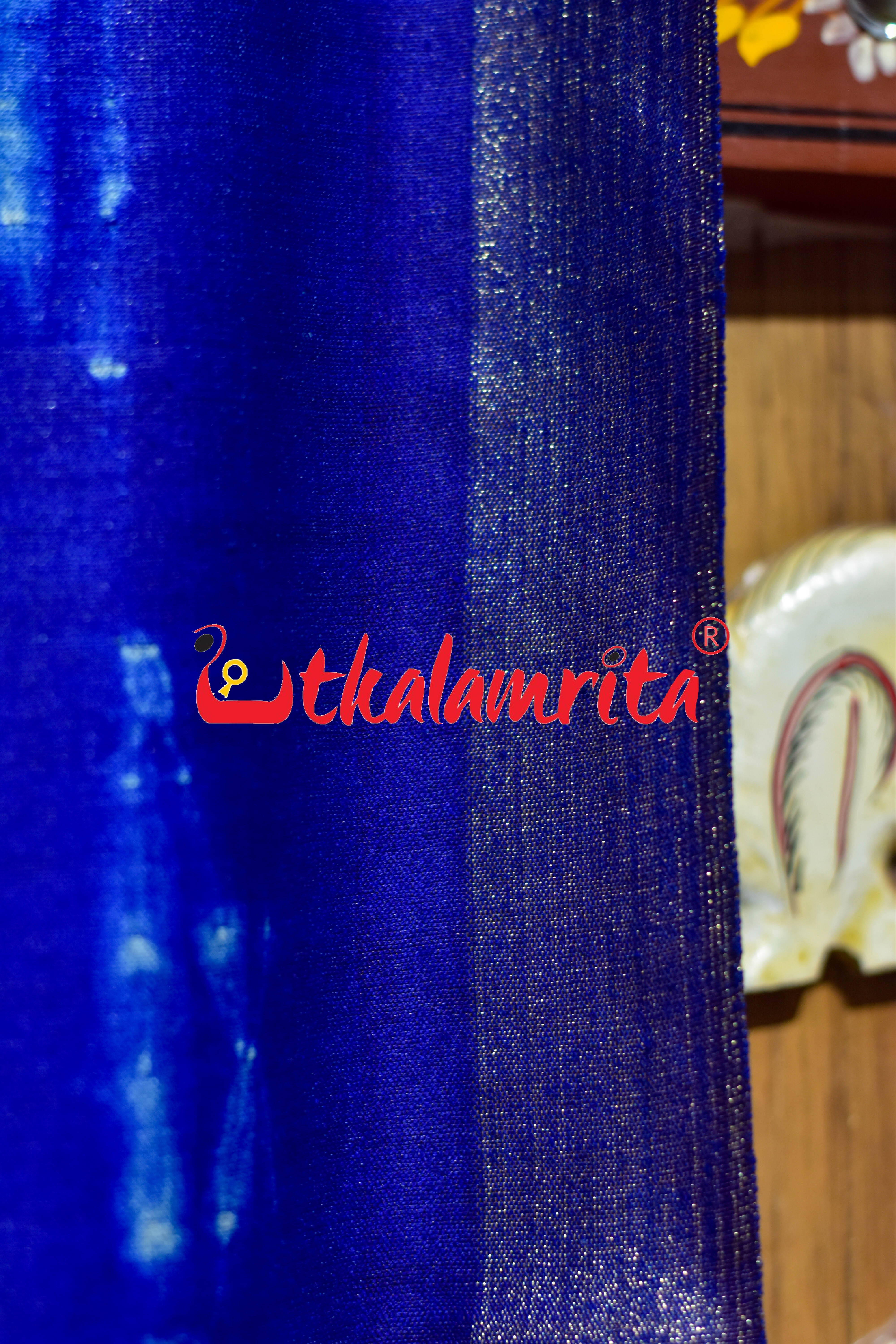 Blue White Shibori with Jala Tussar (Dupatta)