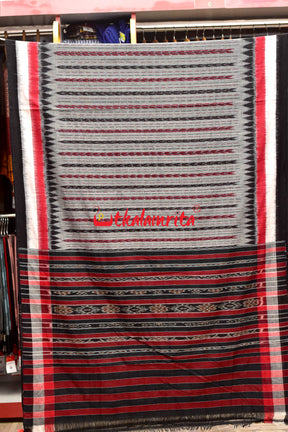 Grey Dhanpatri RBW Khandua Cotton Saree