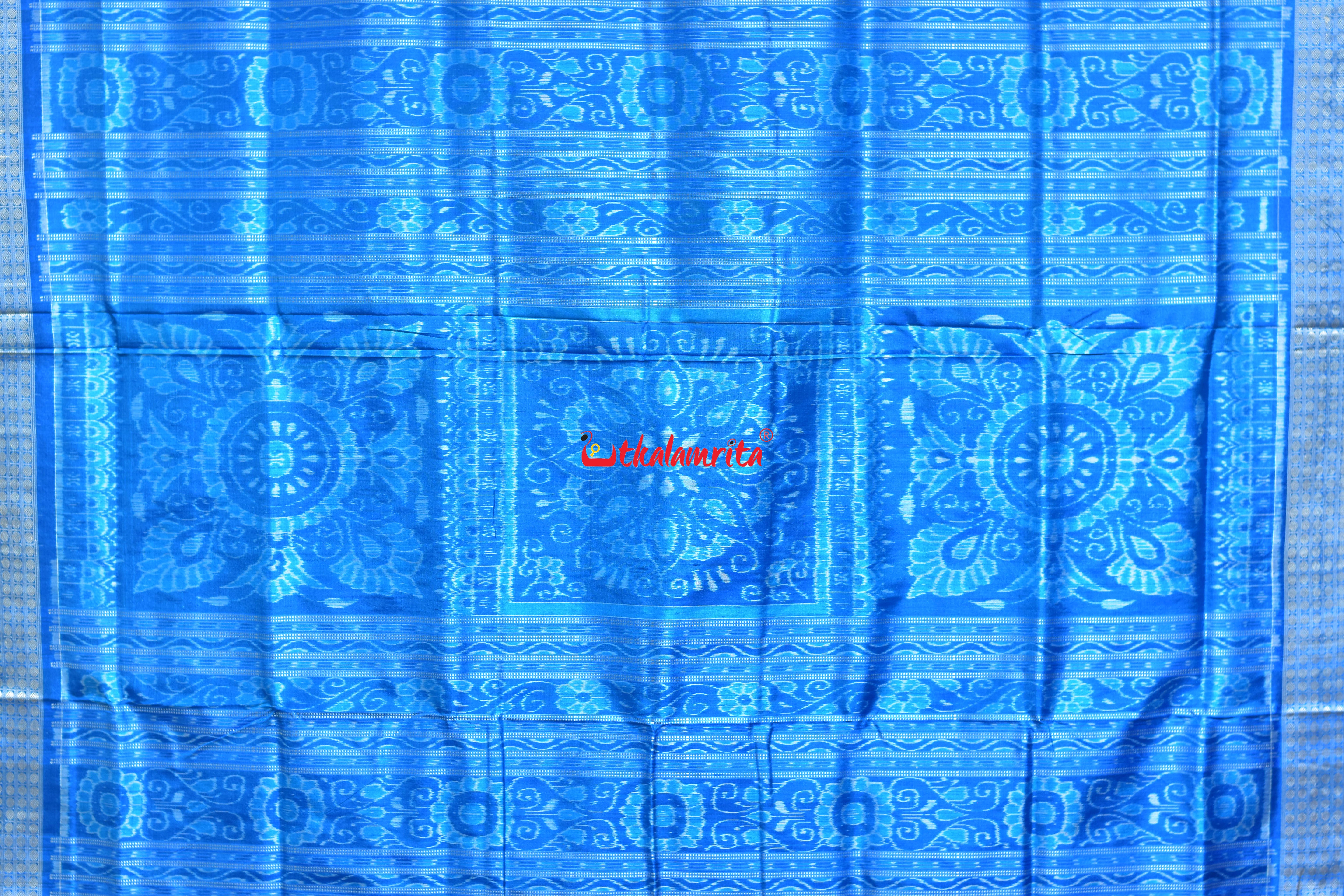 Mahul Betta Purple Blue Sambalpuri Silk Saree