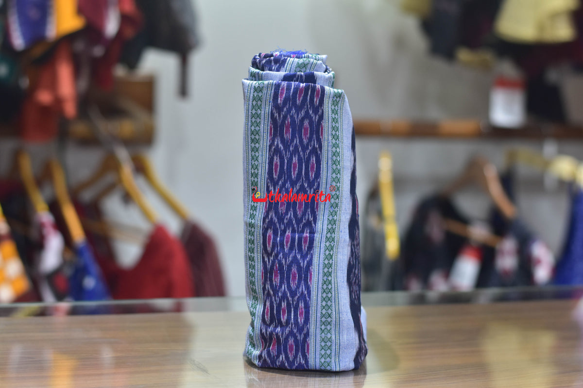 blue with green kangula (fabric)