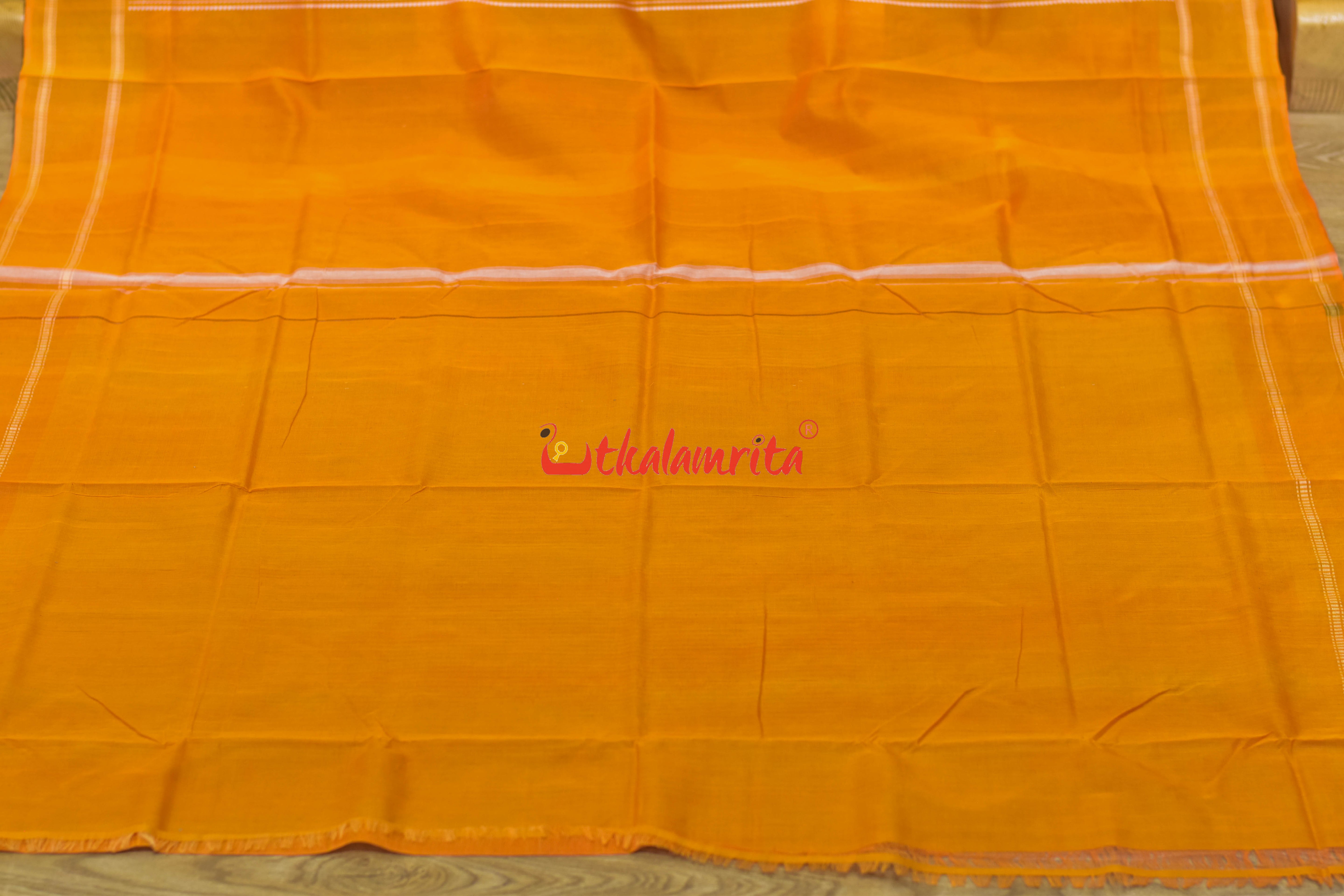 Maroon Yellow Mahal Bapta Saree