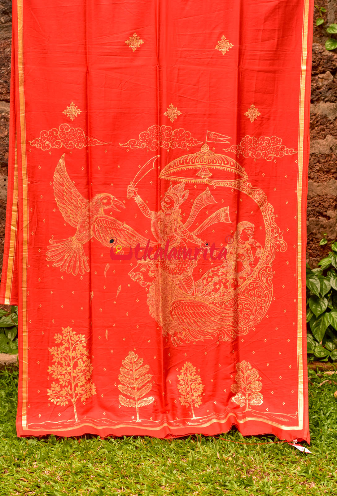 Sita Harana Pattachitra Silk Saree