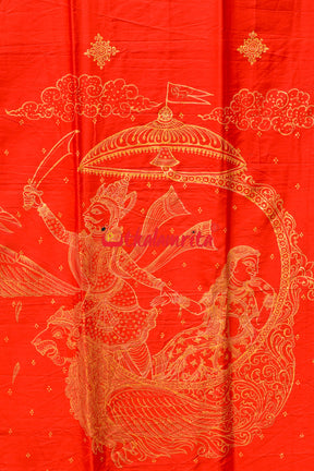 Sita Harana Pattachitra Silk Saree