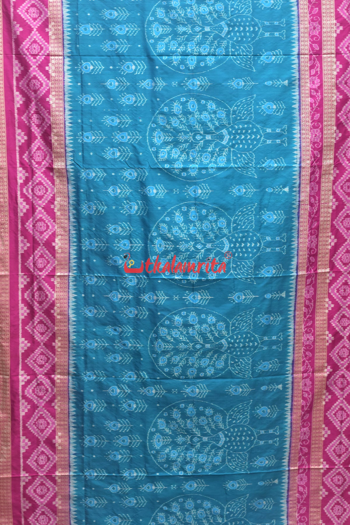 Double Border Mayura Sambalpuri Silk Saree